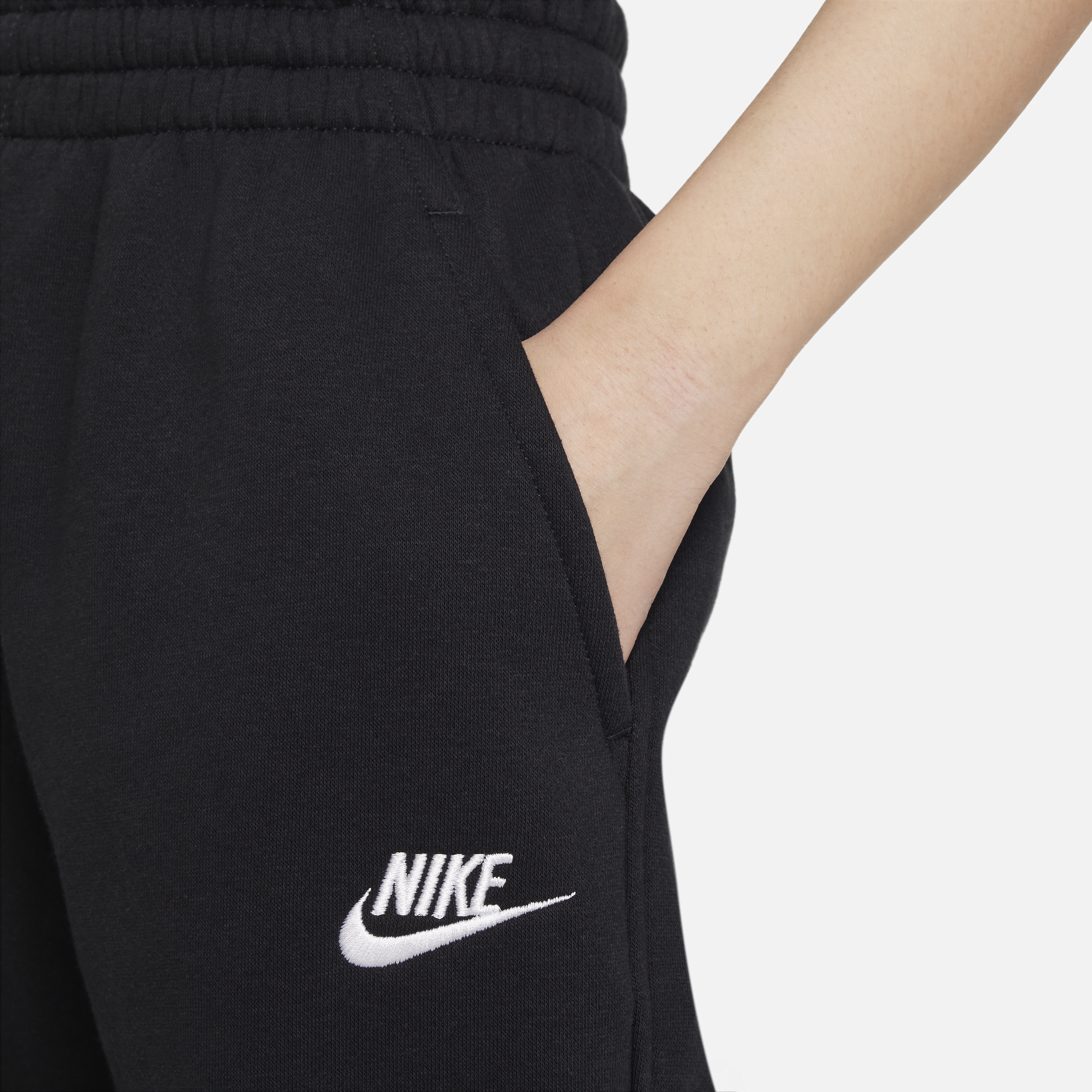 Pantalon ample Nike Sportswear Club Fleece pour ado - Noir