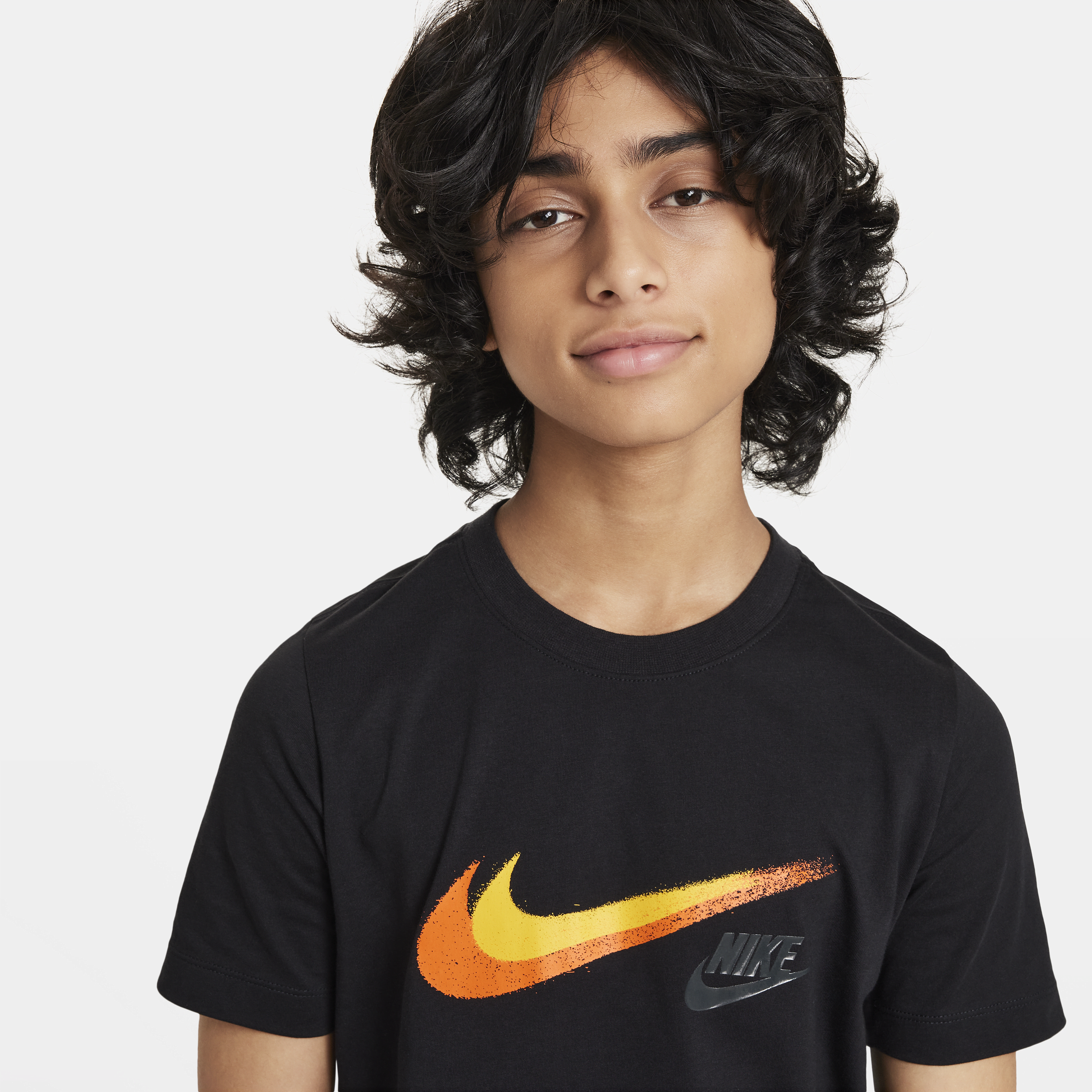 Nike Sportswear T-shirt met graphic voor jongens Zwart