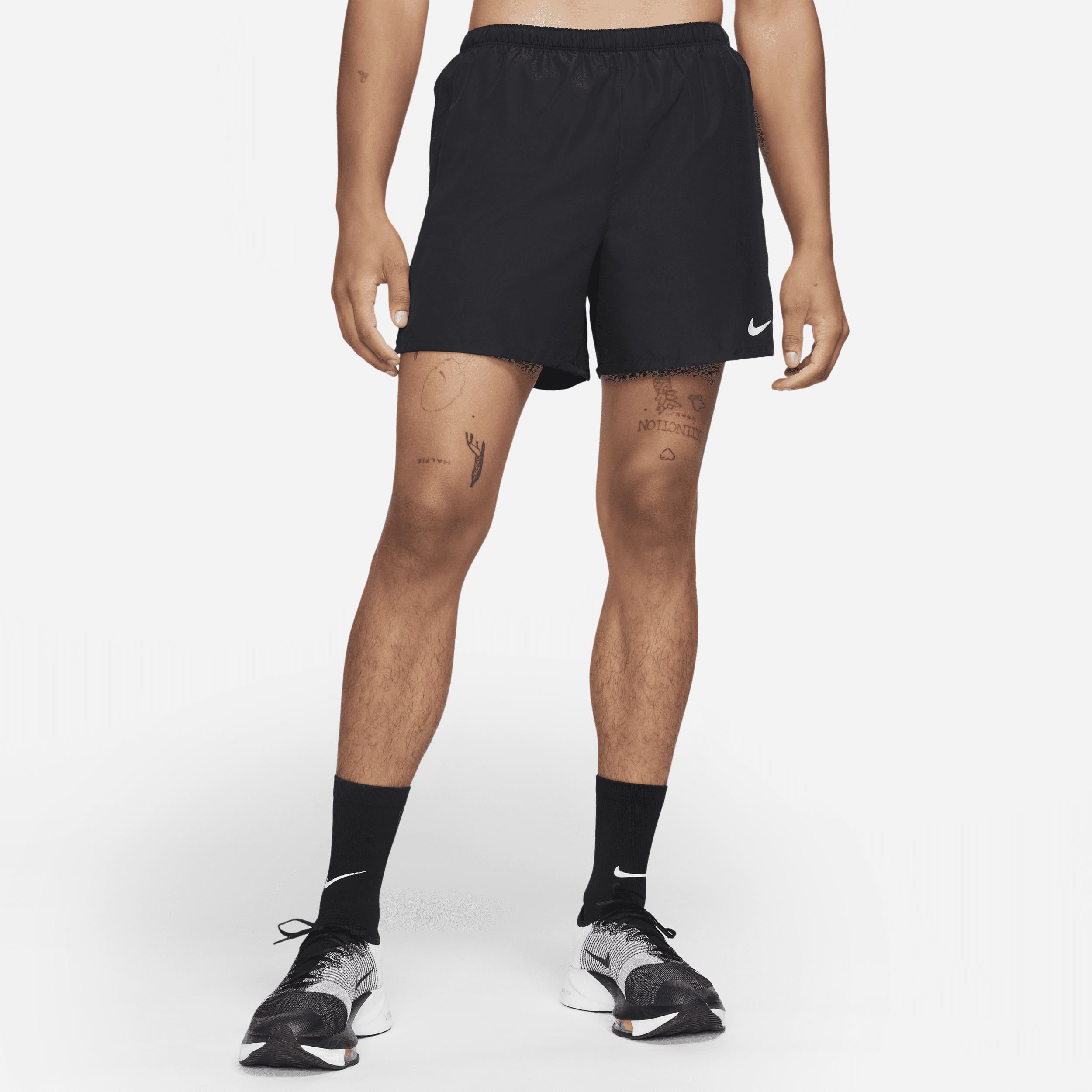 Image of Nike Challenger Hardloopshorts met binnenbroek voor heren (13 cm) - Zwart