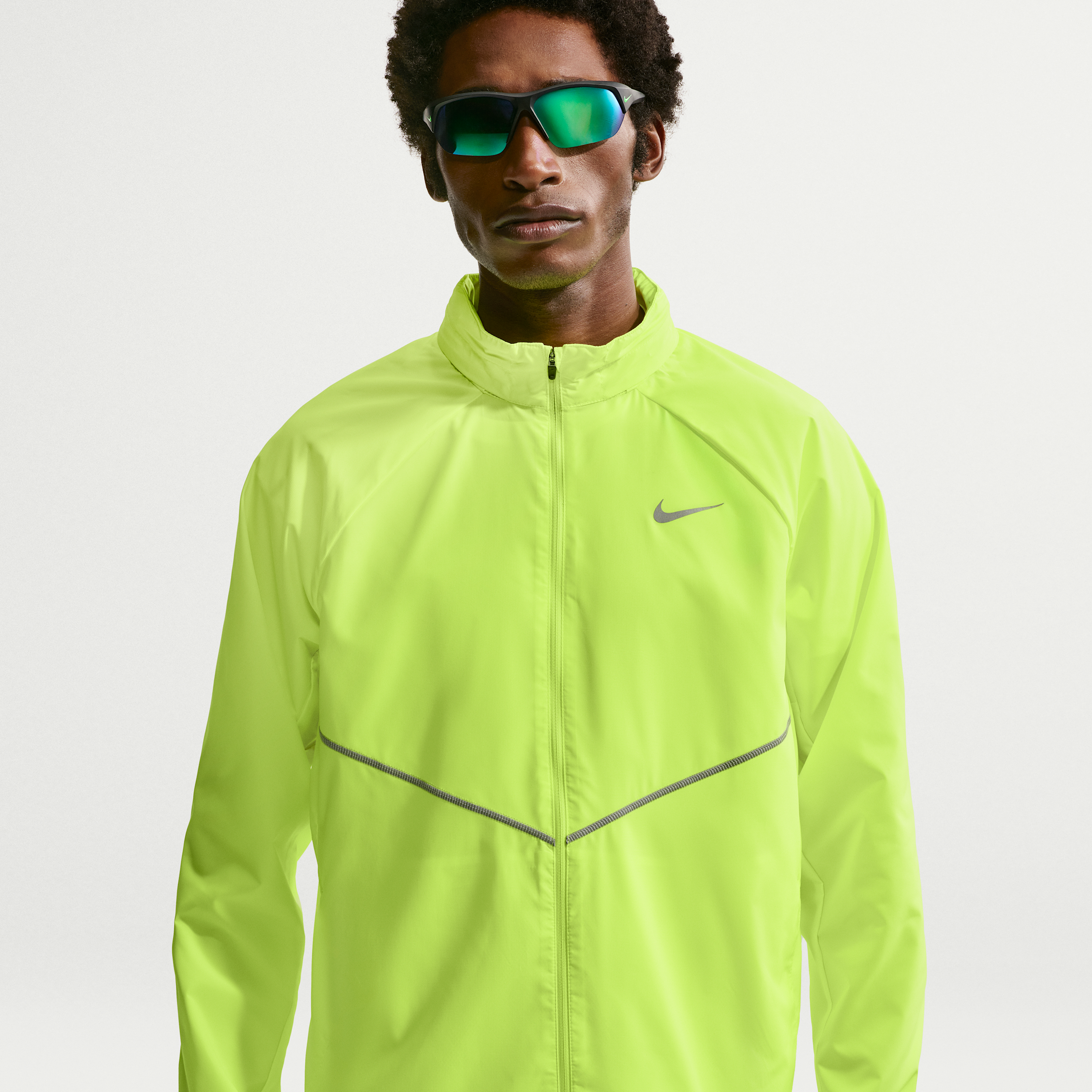 Giacca da running con protezione UV Repel Nike Miler – Uomo - Giallo