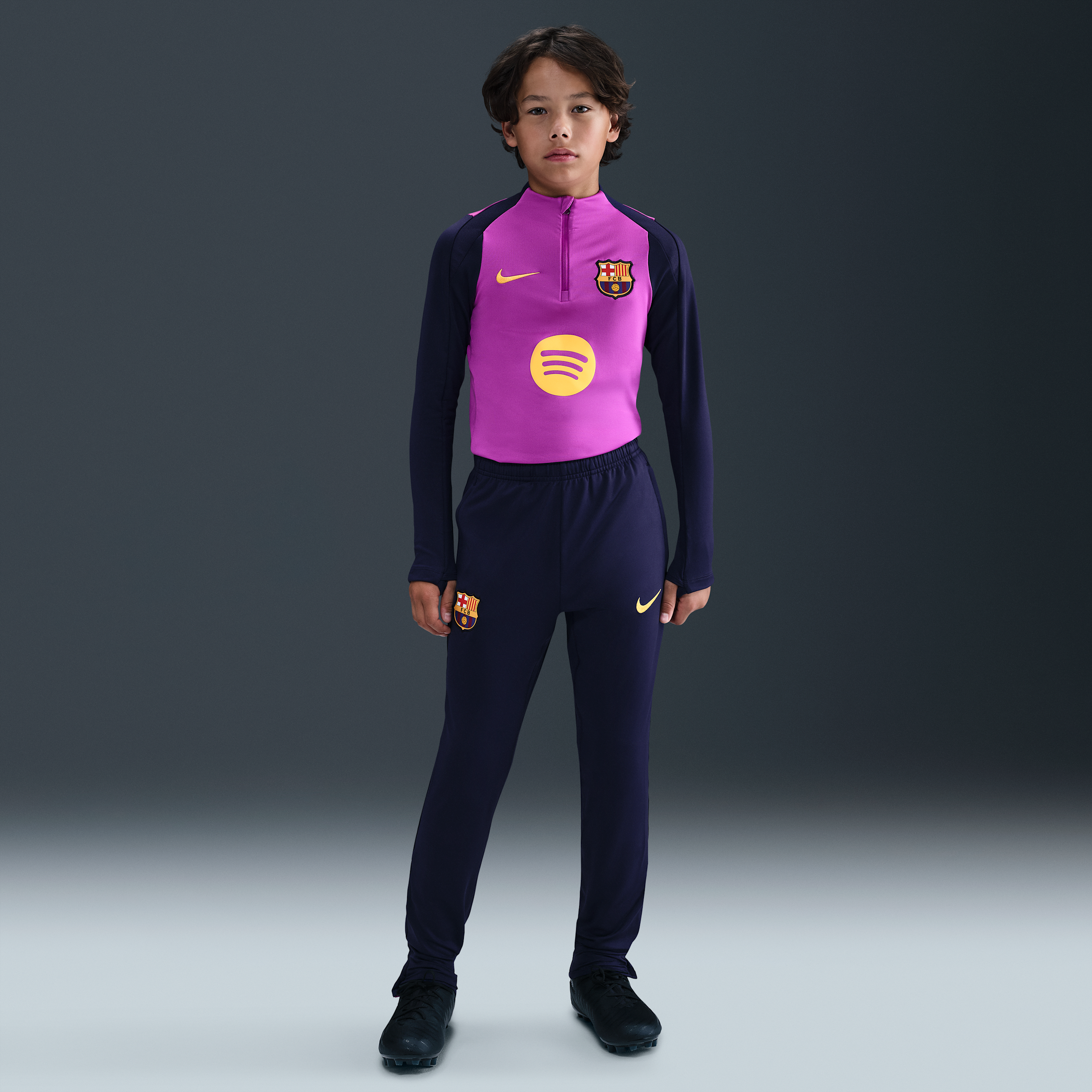 Nike FC Barcelona Strike  Dri-FIT knit voetbalbroek voor kids - Paars