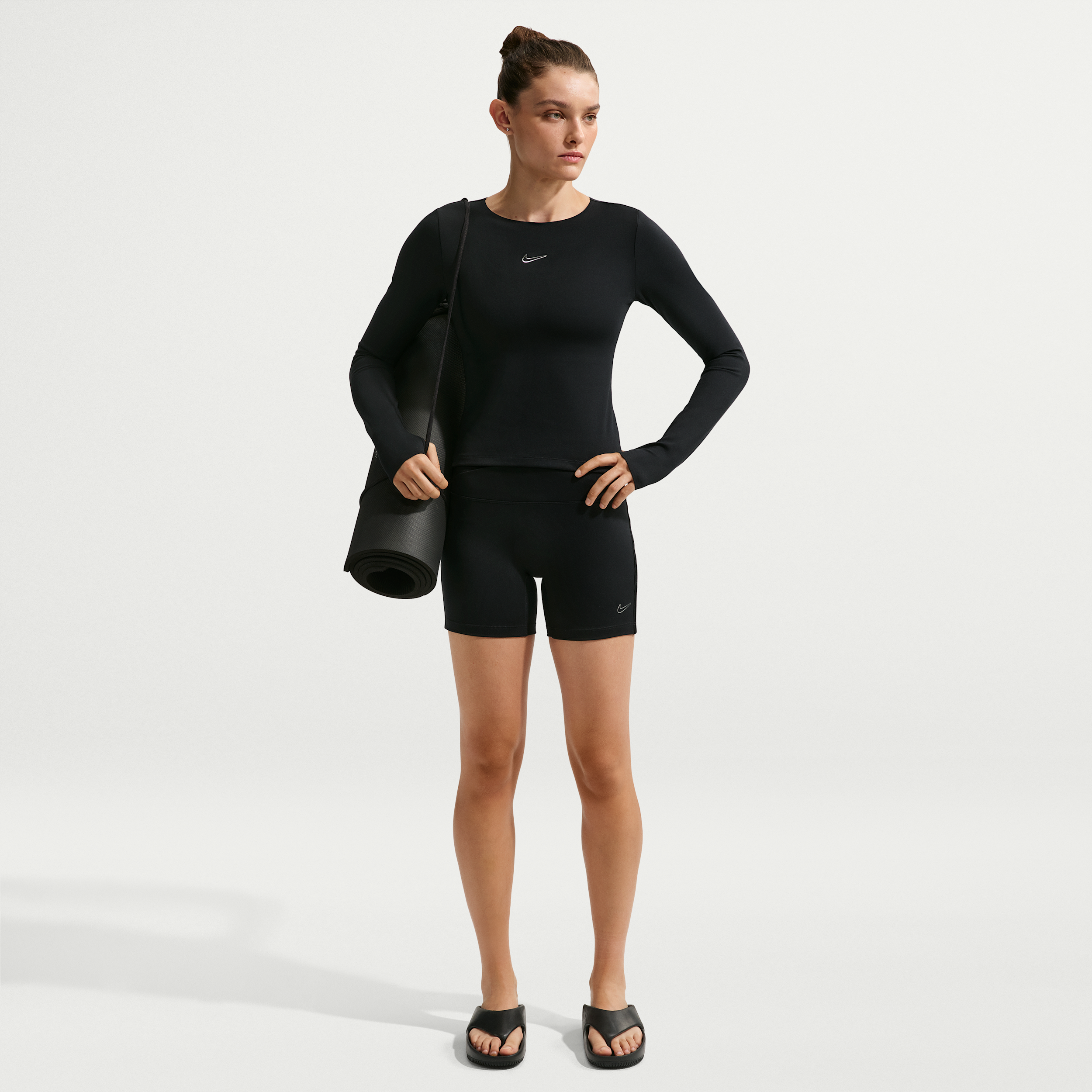 Nike One Womens 12.5cm (approx.) Shorts - Black - Polyester/Elastane