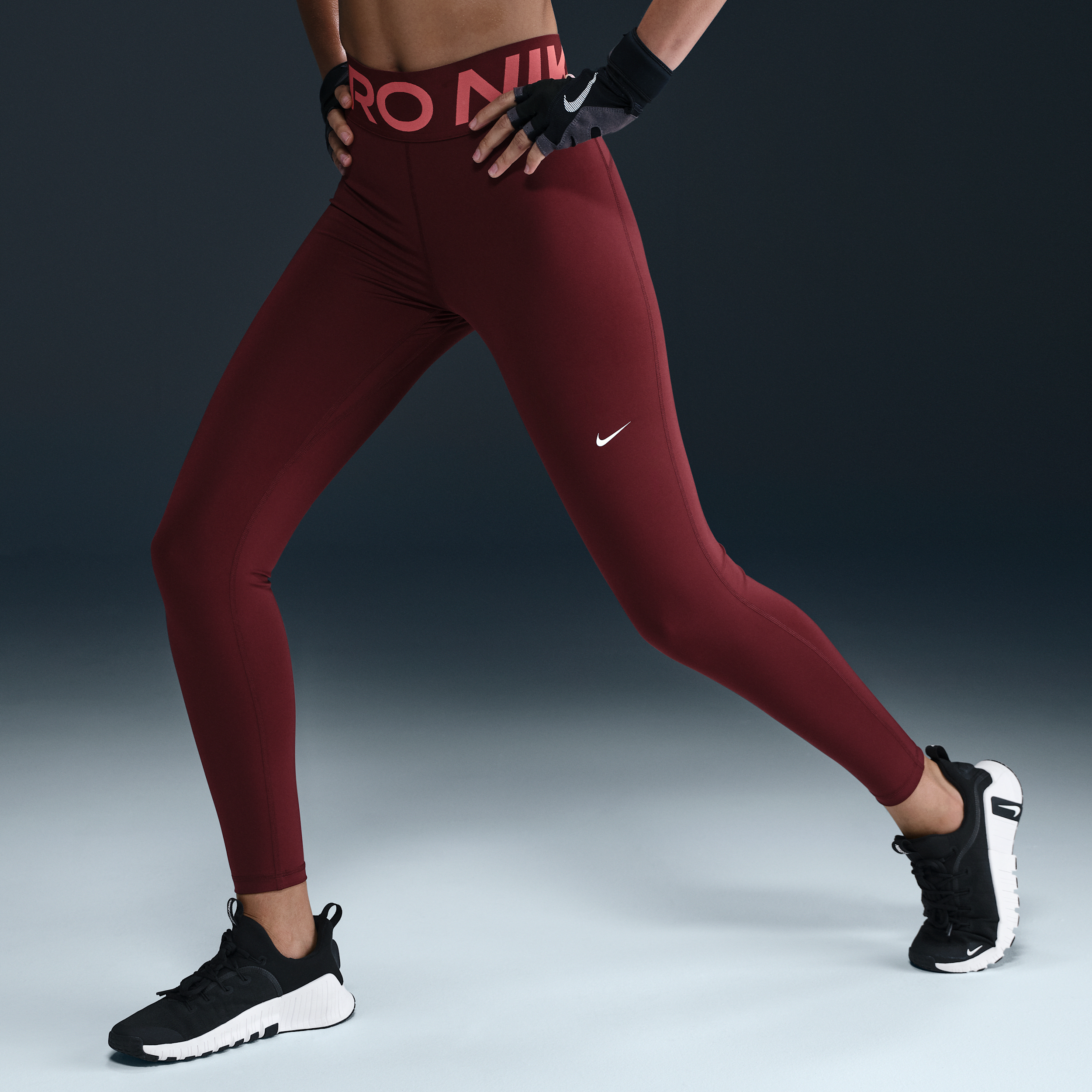 Legging long taille haute Nike Pro Sculpt pour femme - Rouge