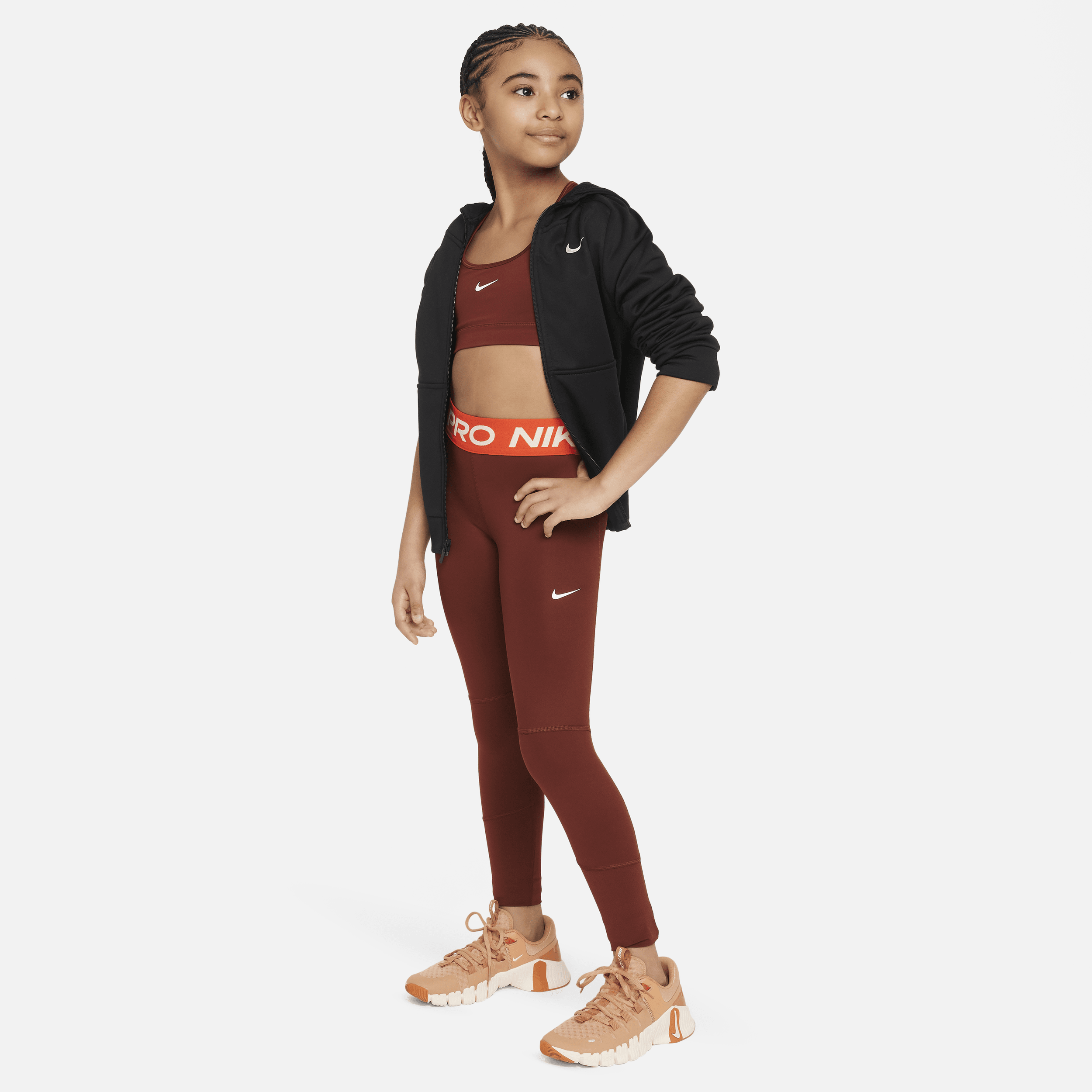 Nike Pro Dri-FIT Legging voor meisjes Rood