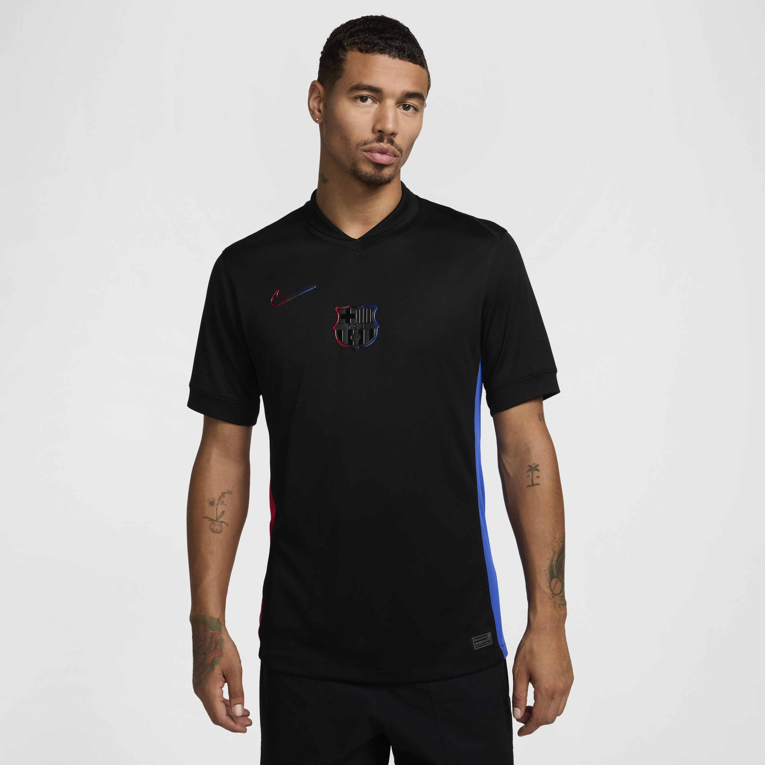 Nike FC Barcelona 2024/25 Stadium Uit  Dri-FIT replicavoetbalshirt voor heren - Zwart