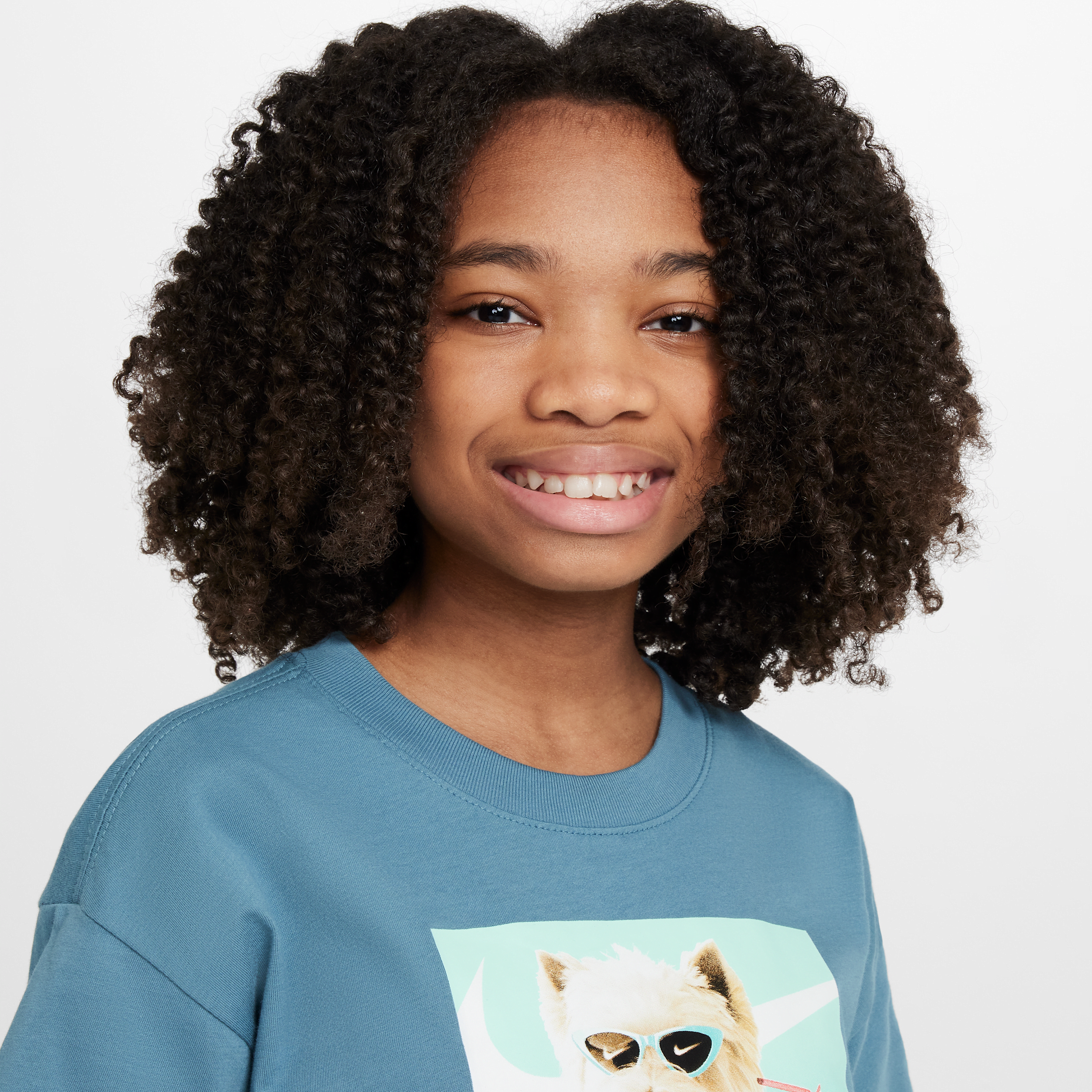 Thumbnail - Nike Sportswear T-Shirt für ältere Kinder (Mädchen) - Blau