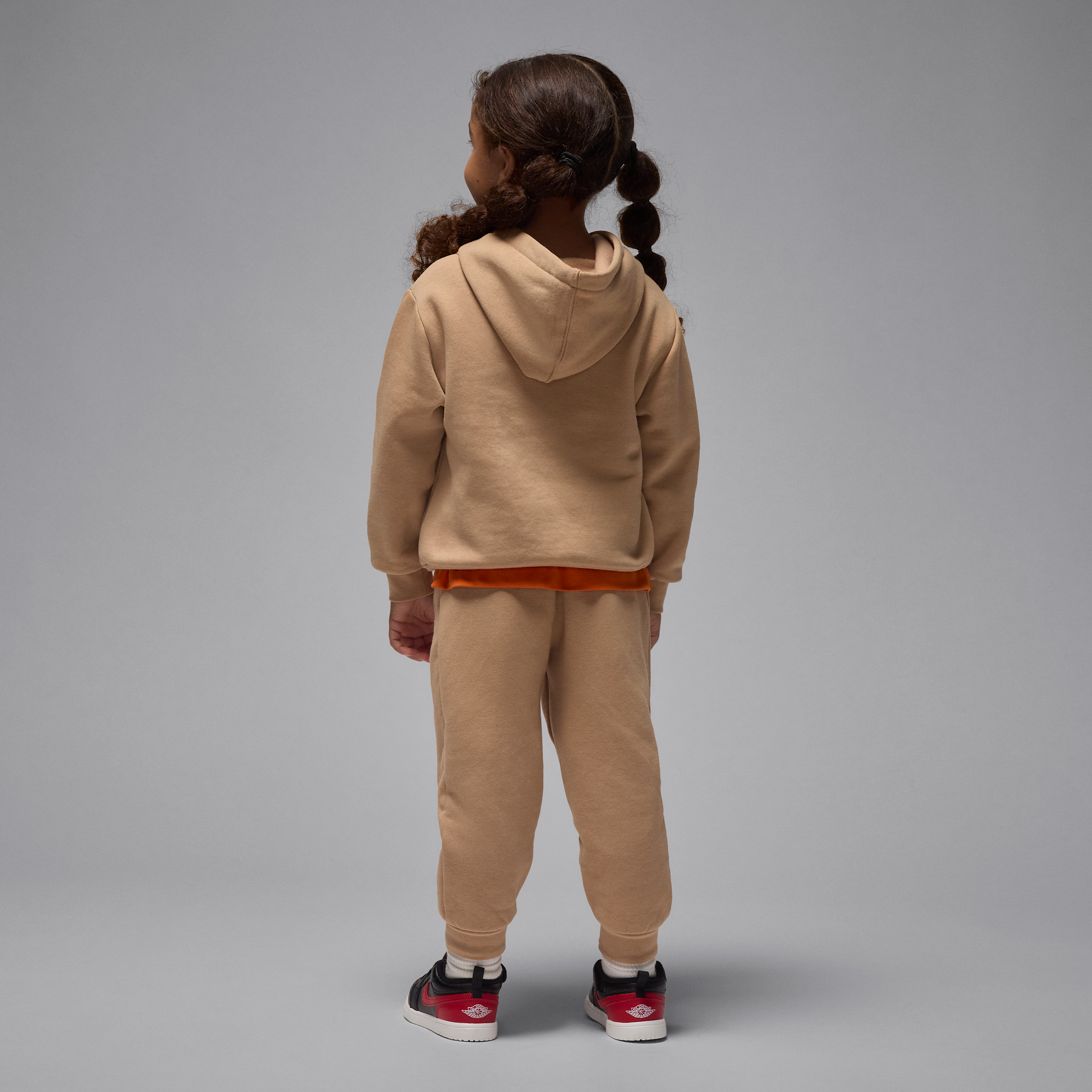 Thumbnail - Jordan Brooklyn Fleece 2-teiliges Hoodie-Set (Kleinkinder) - Braun