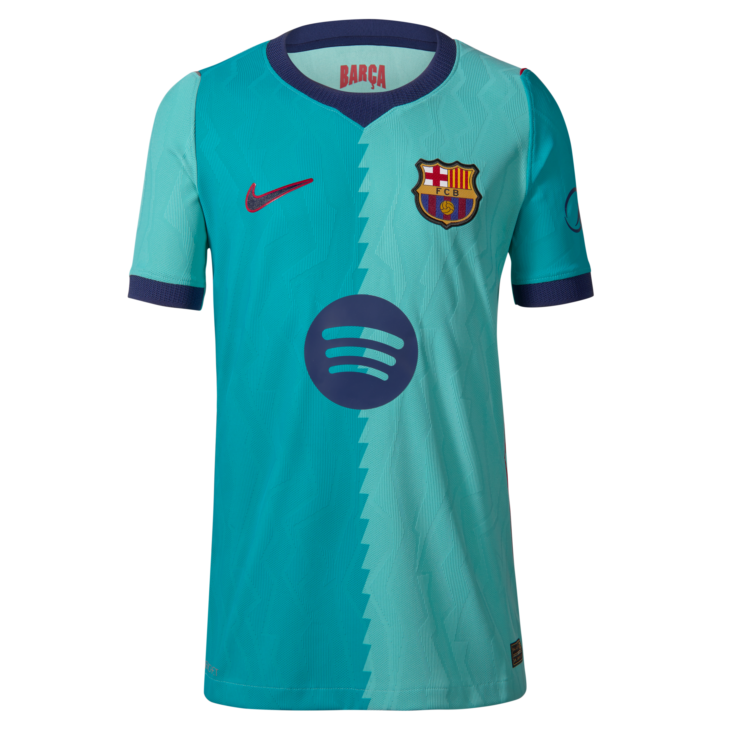 FC Barcelona 2026/27 Match Third Nike Aero-FIT Authentic-fodboldtrøje til større børn - grøn