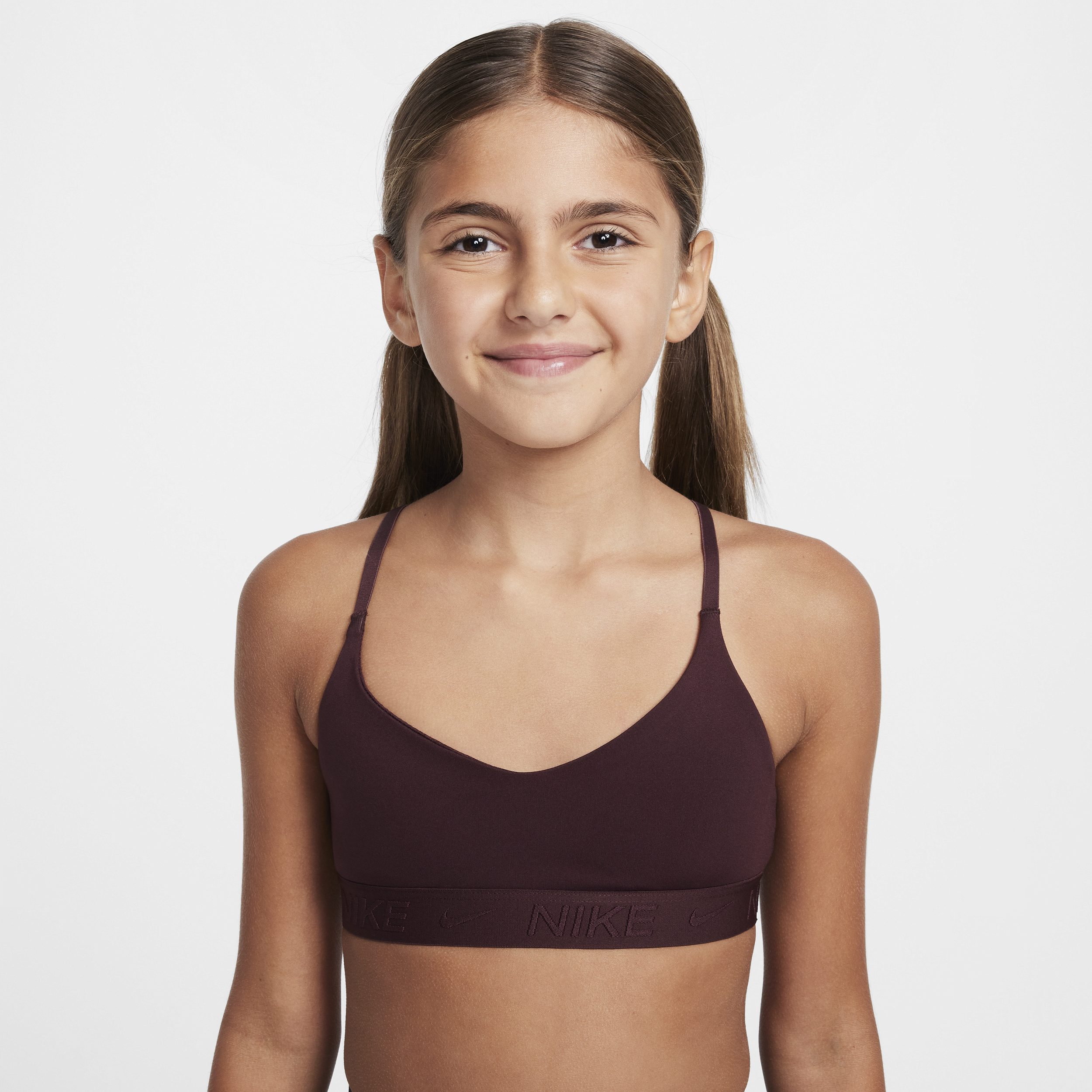 Brassière de sport Nike Indy pour fille - Rouge
