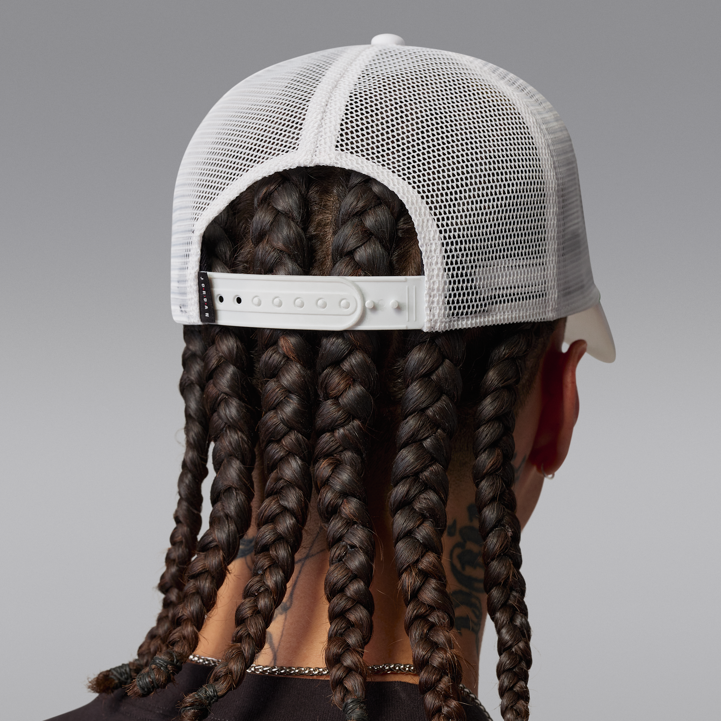 Thumbnail - Jordan Rise strukturierte Trucker-Cap - Weiß