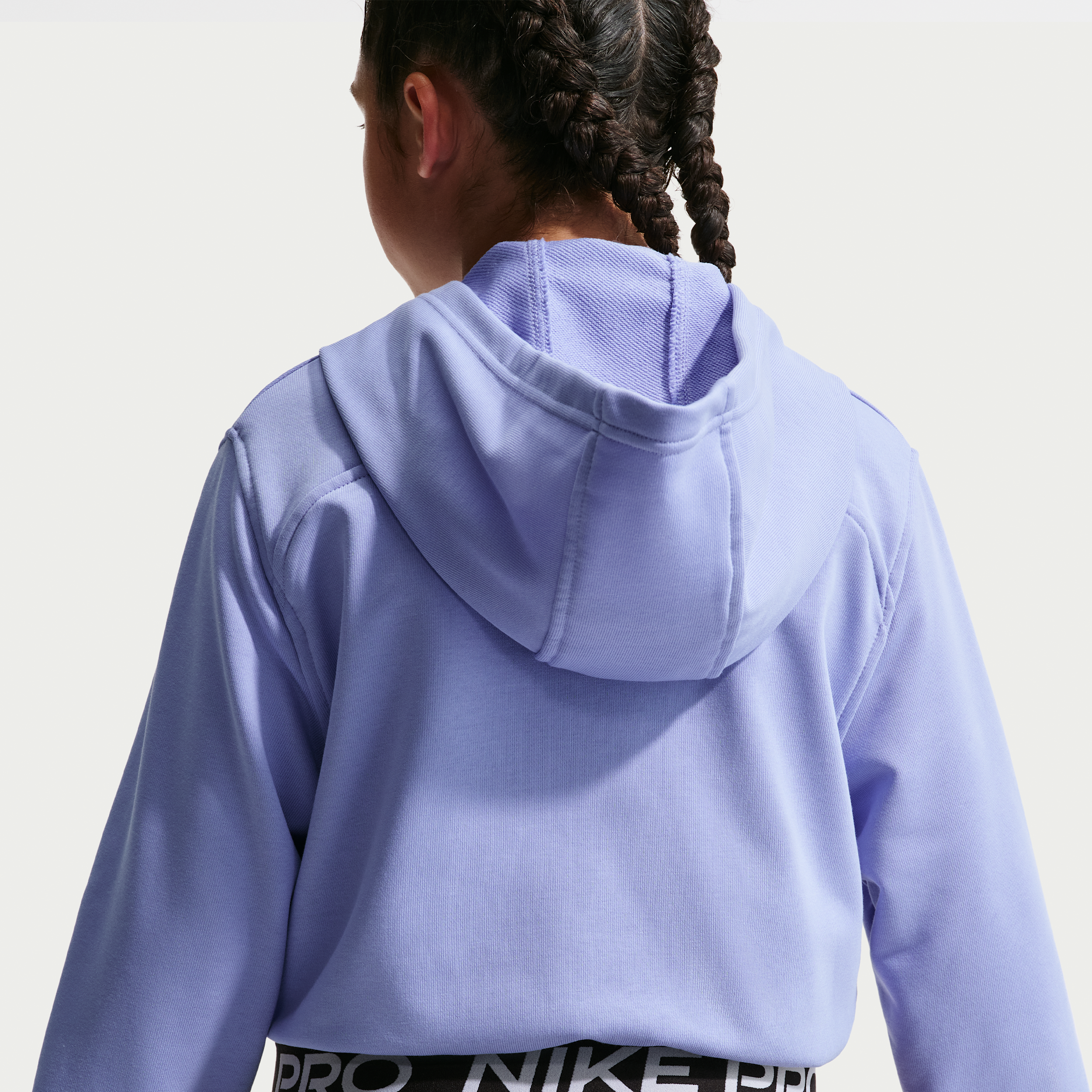 Thumbnail - Nike Pro Fleece Dri-FIT-Kapuzenjacke (ältere Kinder) (Mädchen) - Lila