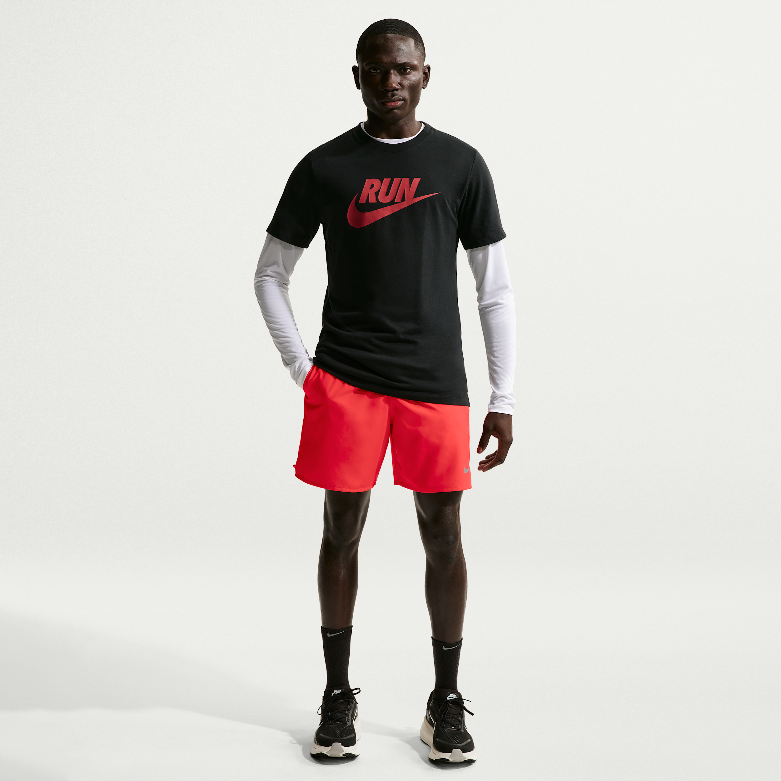 Shorts da running Dri-FIT con slip foderati 18 cm Nike Challenger – Uomo - Rosso