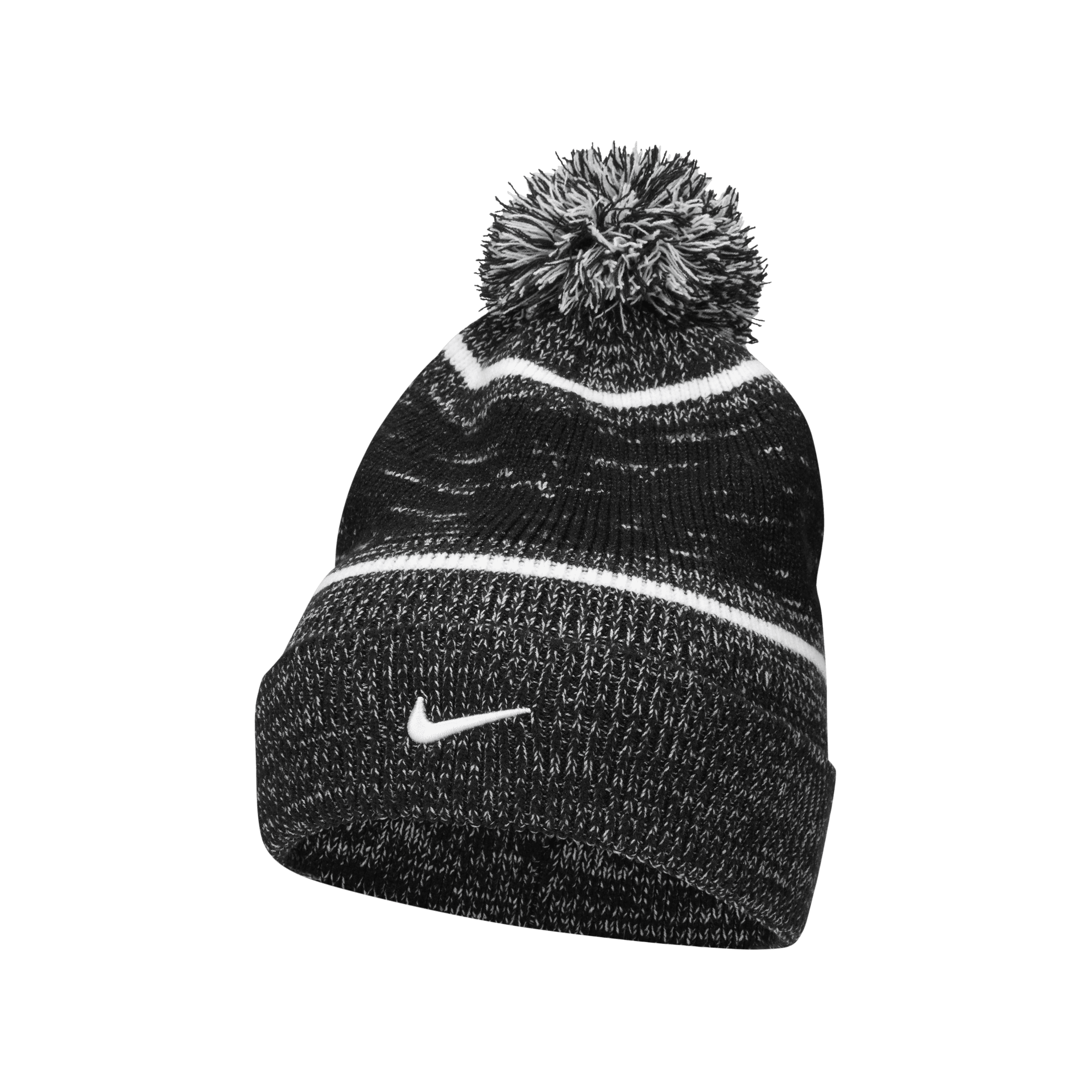 Nike Peak beanie met omslag Wit