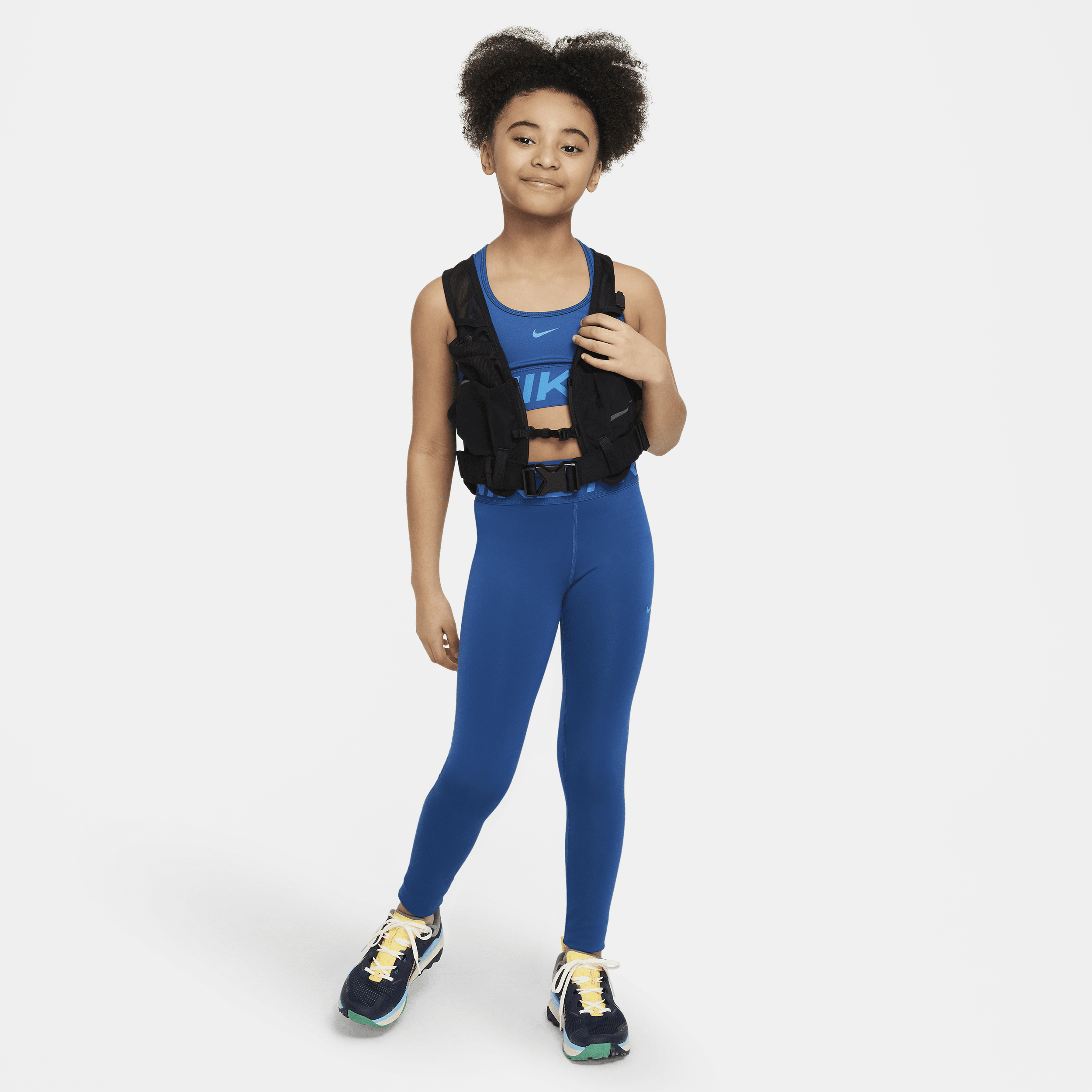 Nike Swoosh sport-bh voor meisjes Blauw