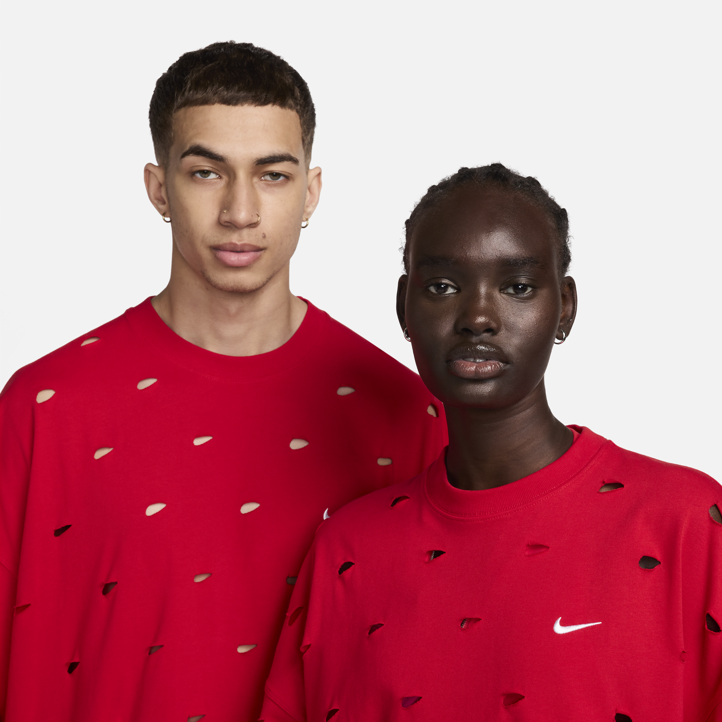 Nike x Jacquemus Swoosh T-shirt Rood