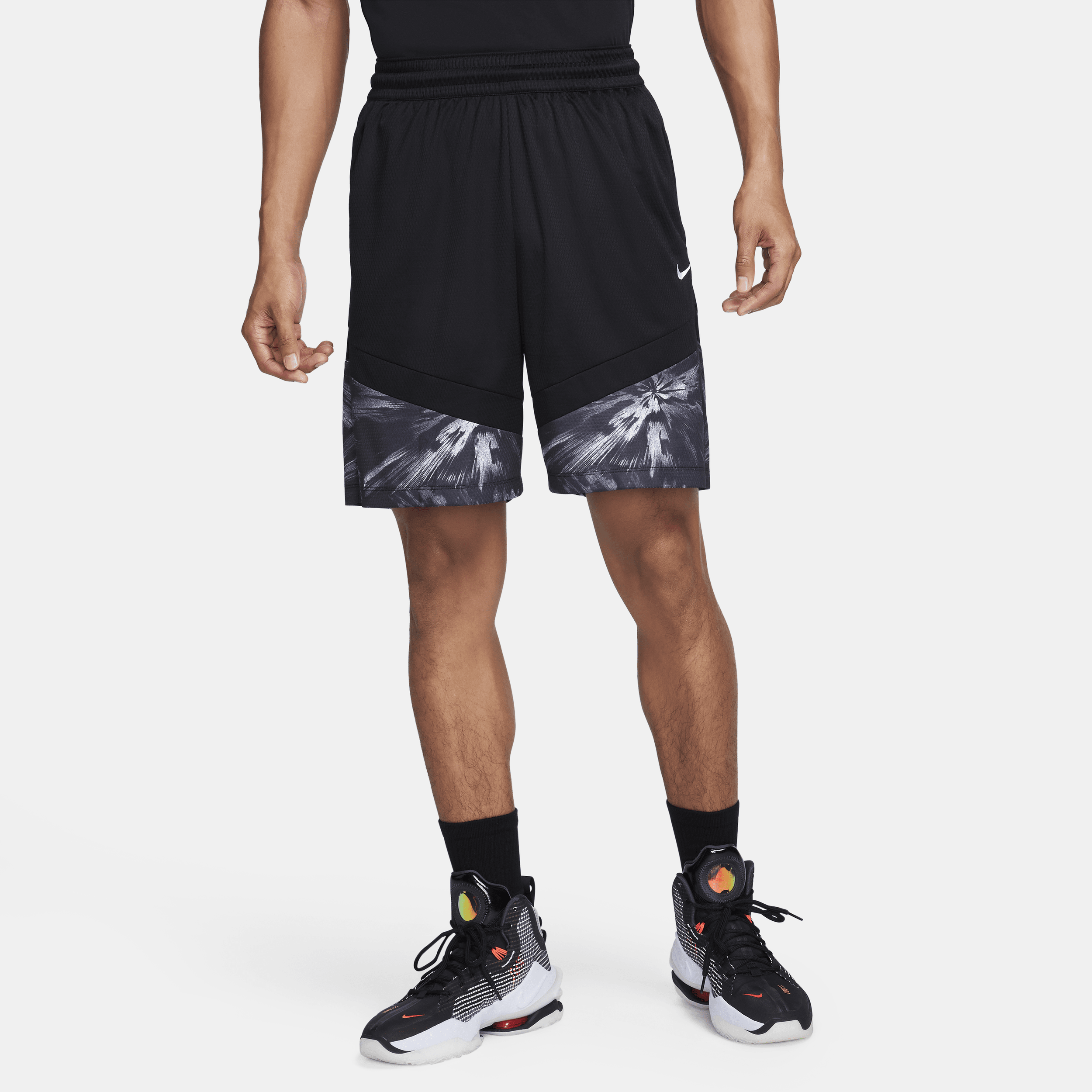 Nike Icon Dri-FIT basketbalshorts voor heren (21 cm) Zwart