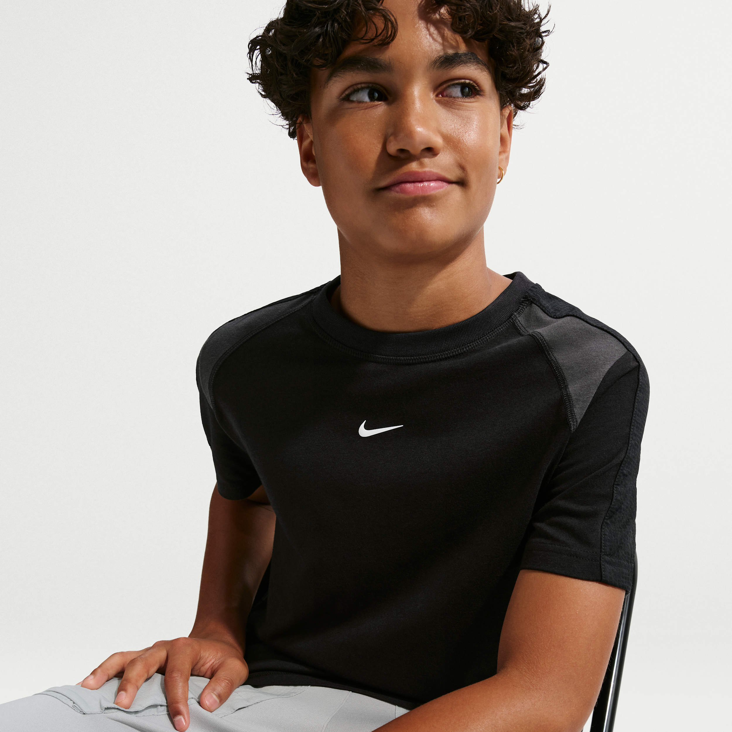 Thumbnail - Nike Kurzarmoberteil (ältere Kinder) - Schwarz