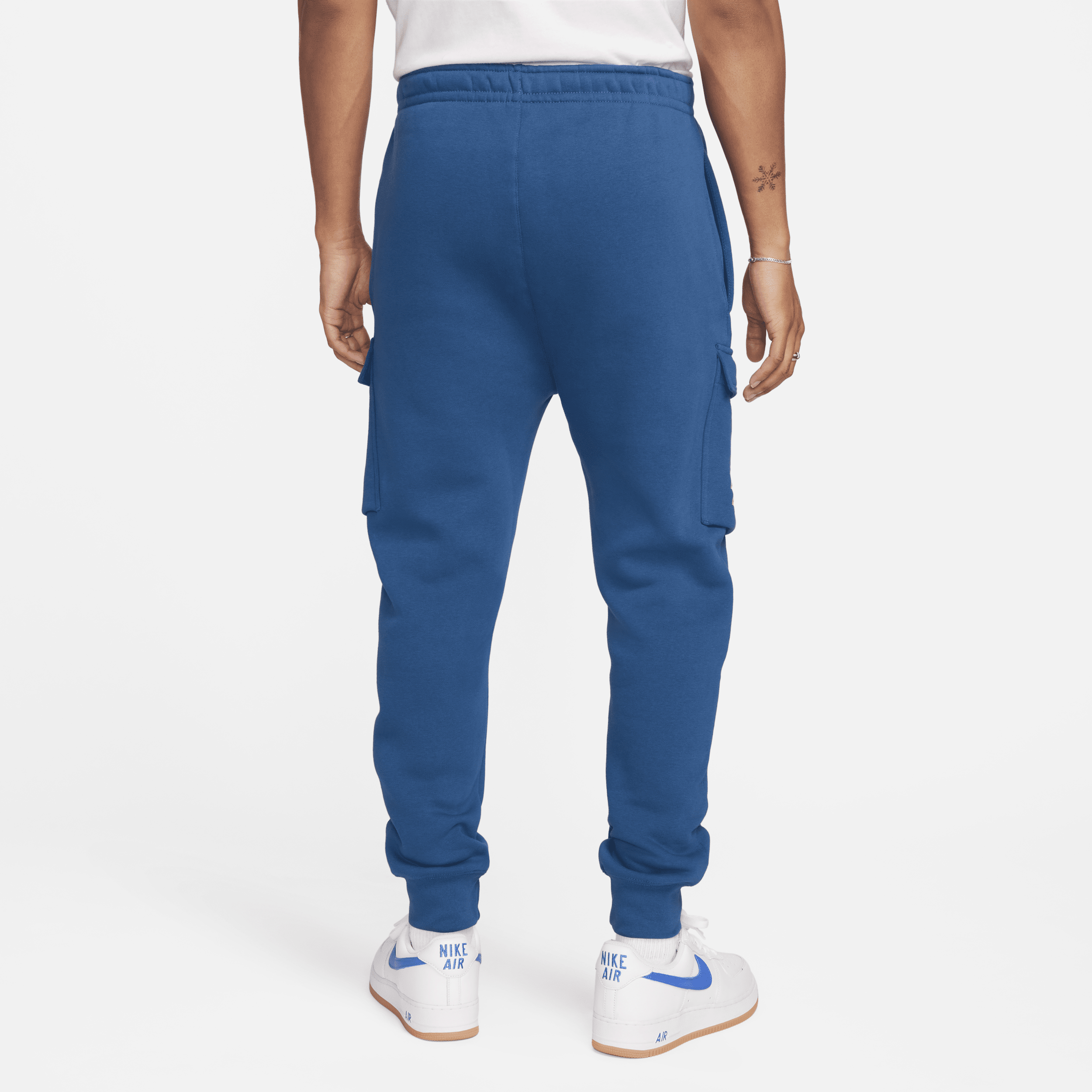Nike Sportswear Cargobroek van fleece voor heren Blauw
