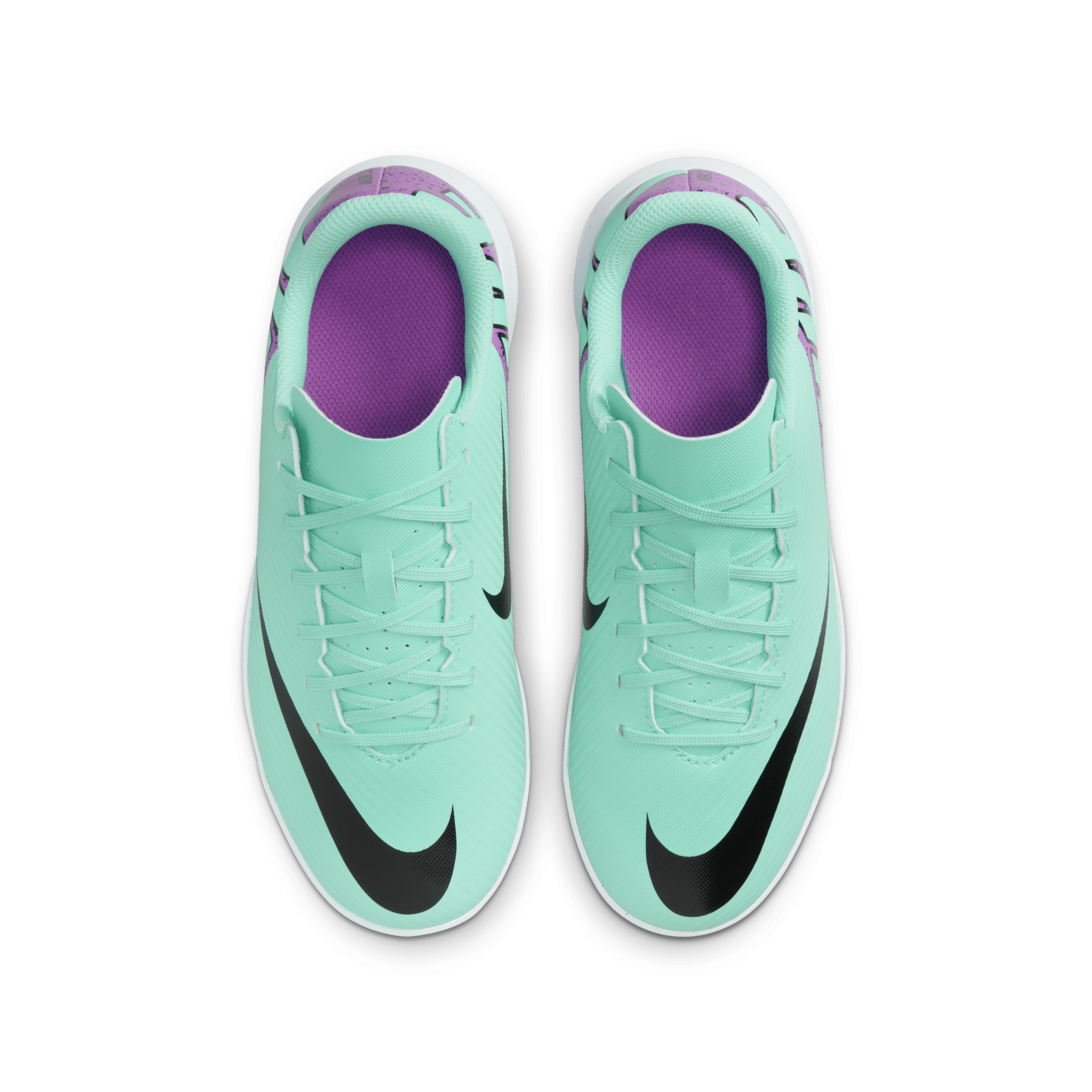 Nike Jr. Mercurial Vapor 15 Club low top voetbalschoenen voor kleuters kids (turf) Groen