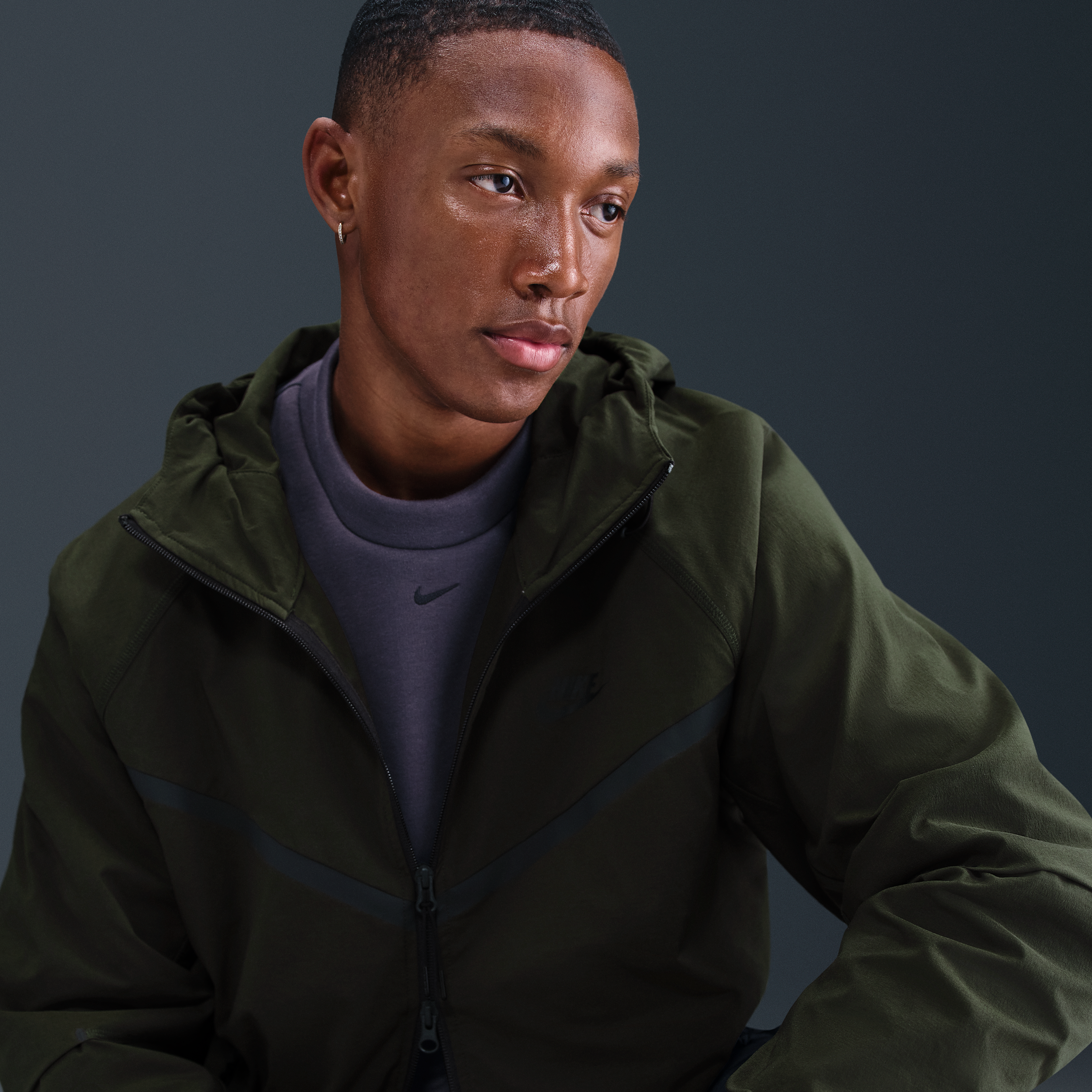 Veste tissée Nike Tech pour homme - Vert