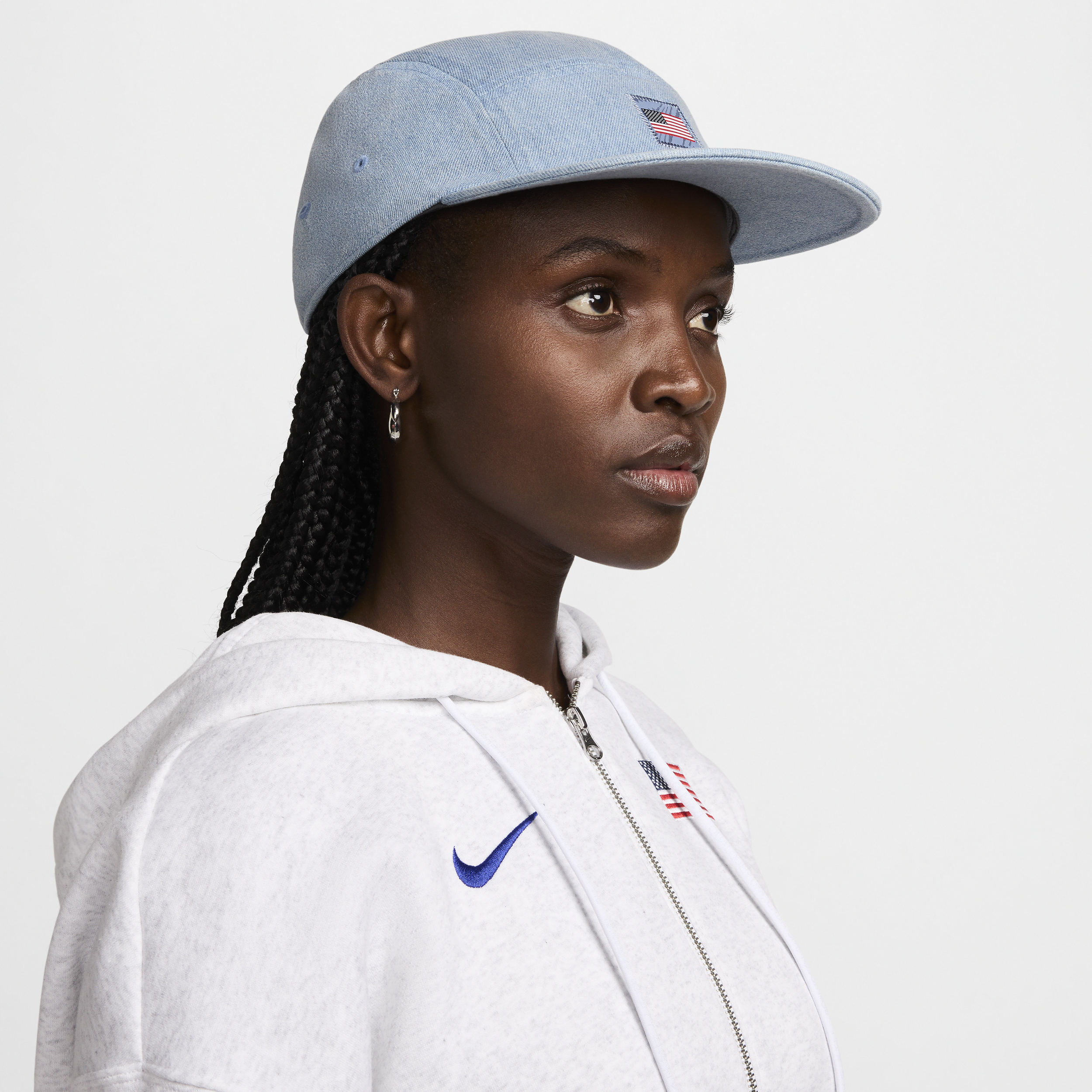 Casquette en denim Nike Dri-FIT États-Unis Fly - Bleu