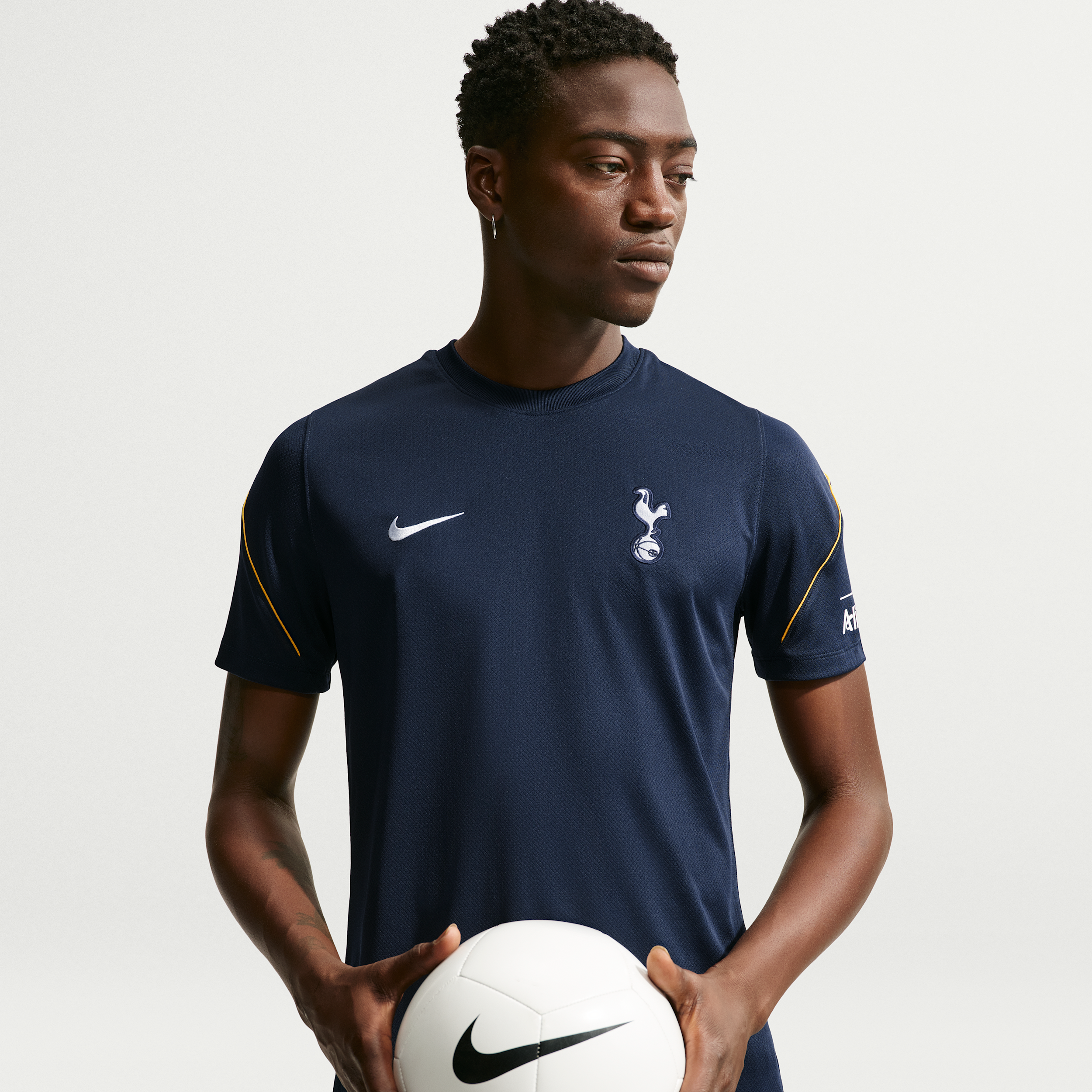 Kortærmet Tottenham Hotspur Strike Nike Dri-FIT-fodboldtrøje til mænd - blå