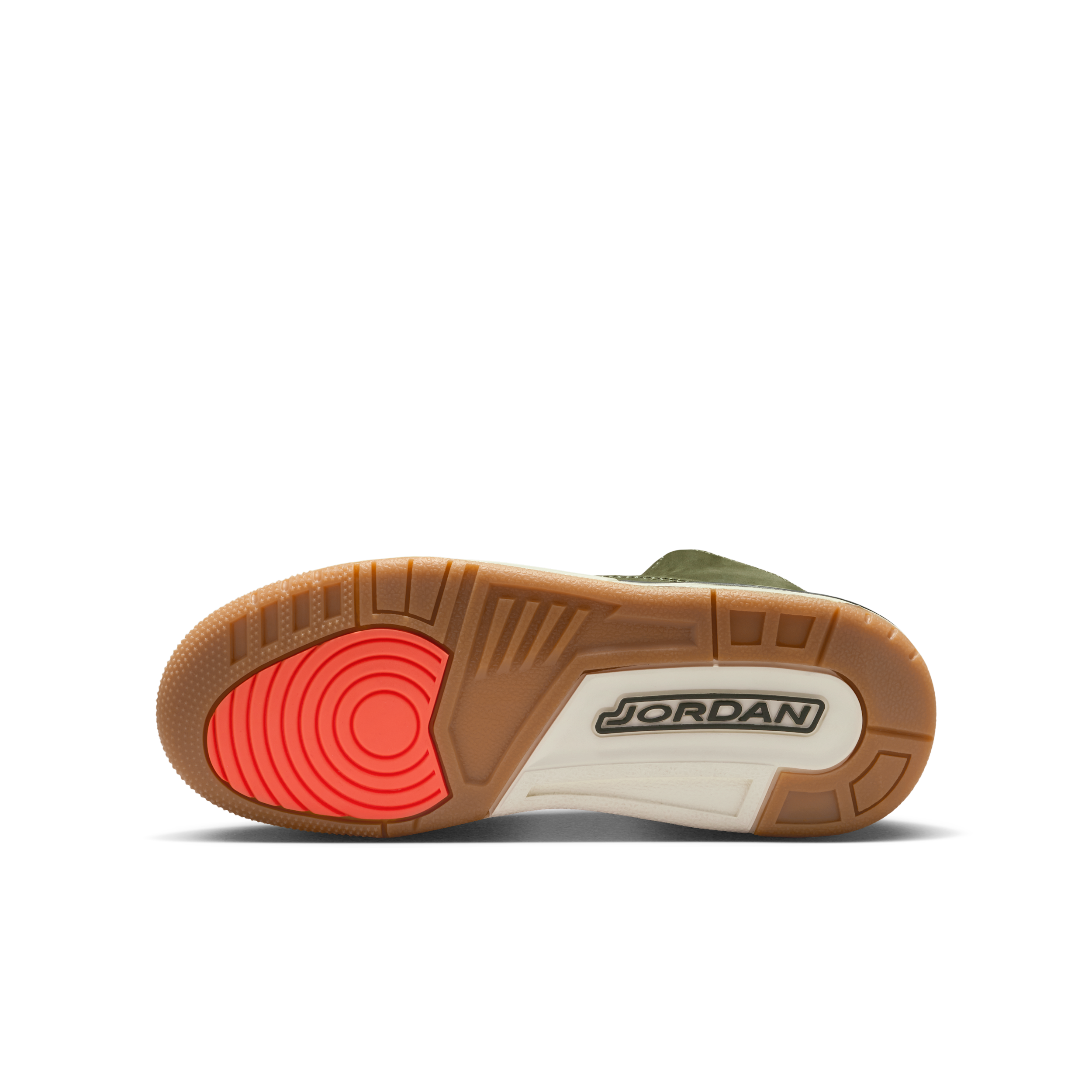 Thumbnail - Air Jordan 3 Retro "Medium Olive" Schuh (ältere Kinder) - Grün