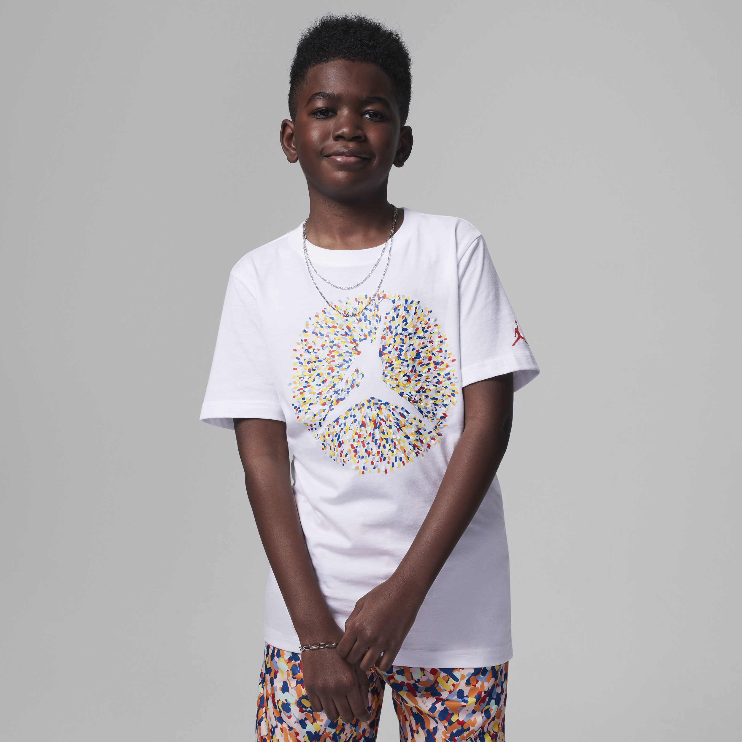 Jordan Poolside Jumpman T-shirt met graphic voor kids Wit