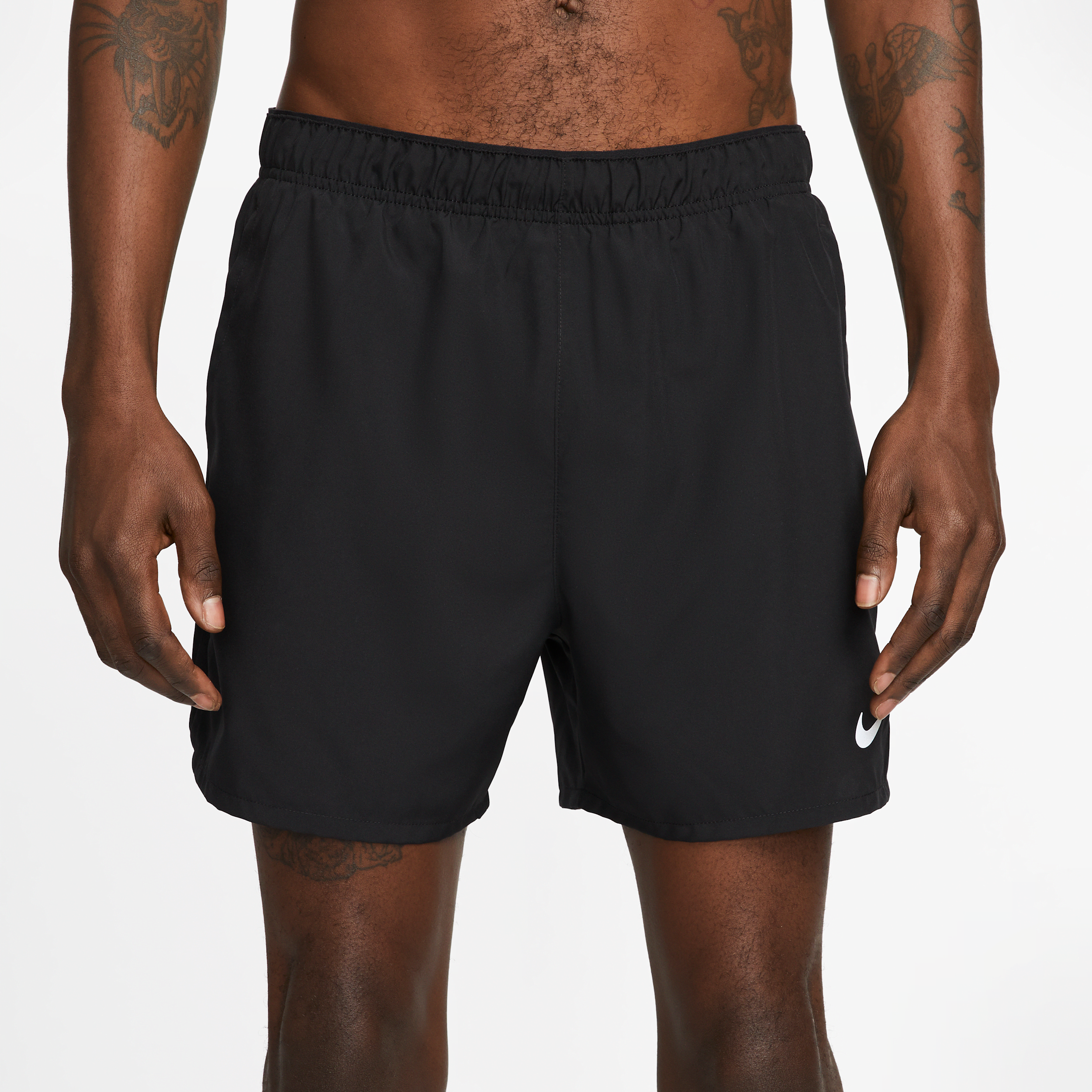 Short de running avec sous-short intégré 13 cm Dri-FIT Nike Challenger pour homme - Noir