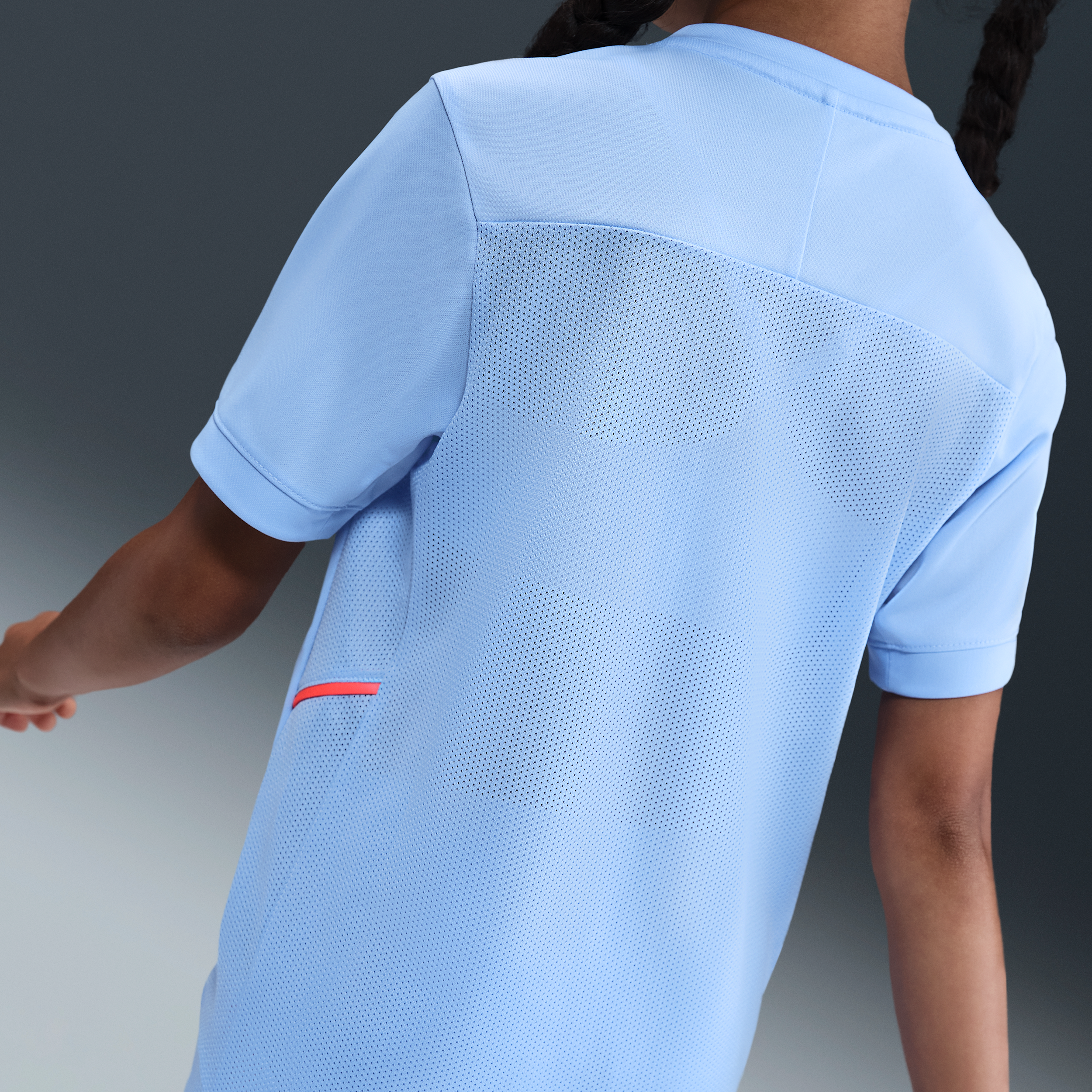 Thumbnail - Erling Haaland Academy Dri-FIT Kurzarm-Fußballoberteil (ältere Kinder) - Blau