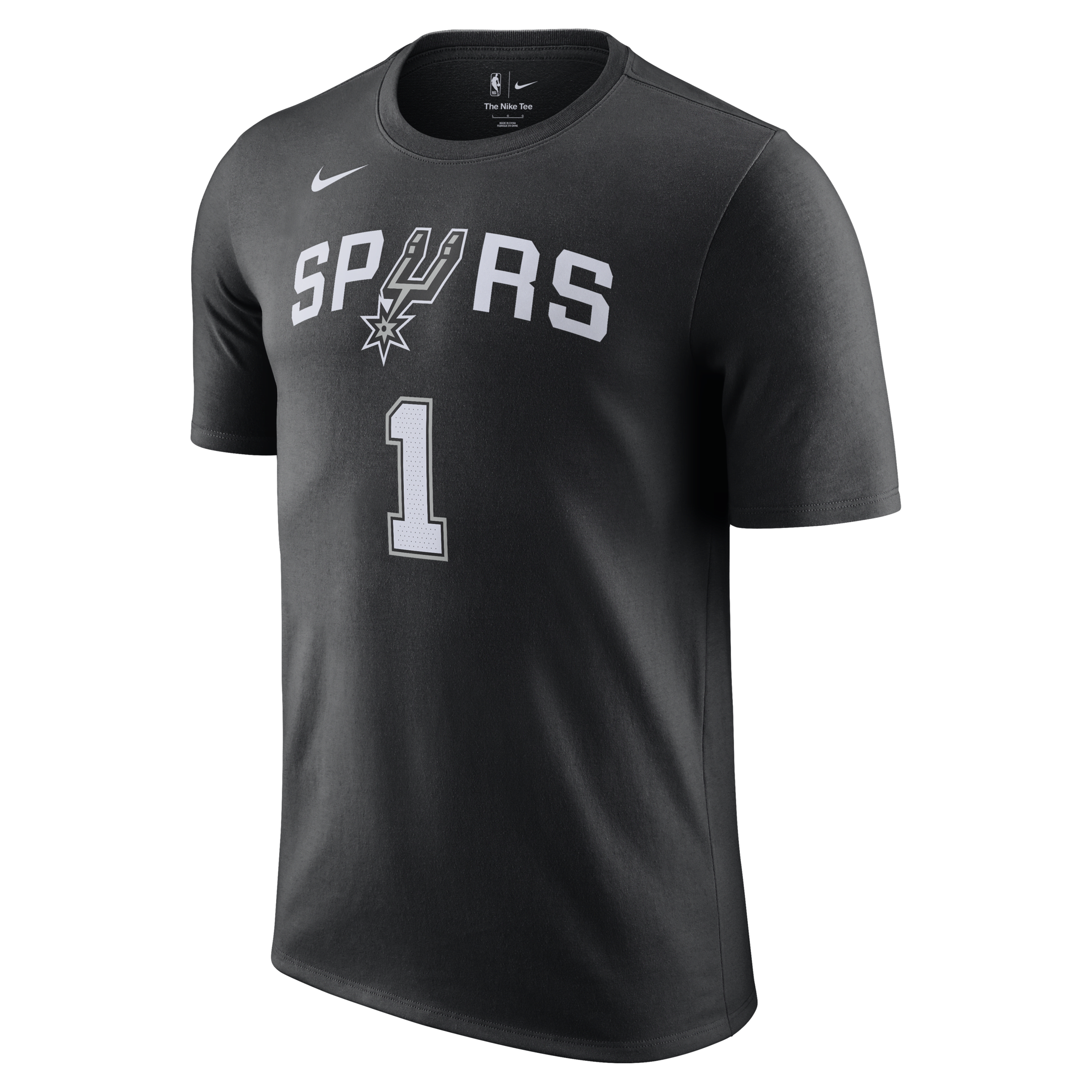 San Antonio Spurs Men's Nike NBA T-Shirt - Black - Cotton