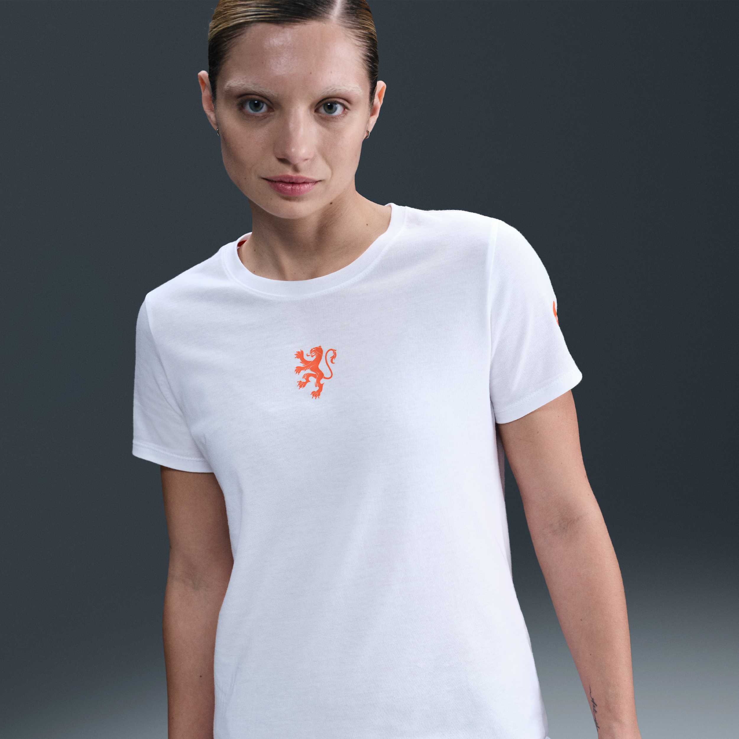 Netherlands Womens Nike Football T-Shirt - White - Cotton