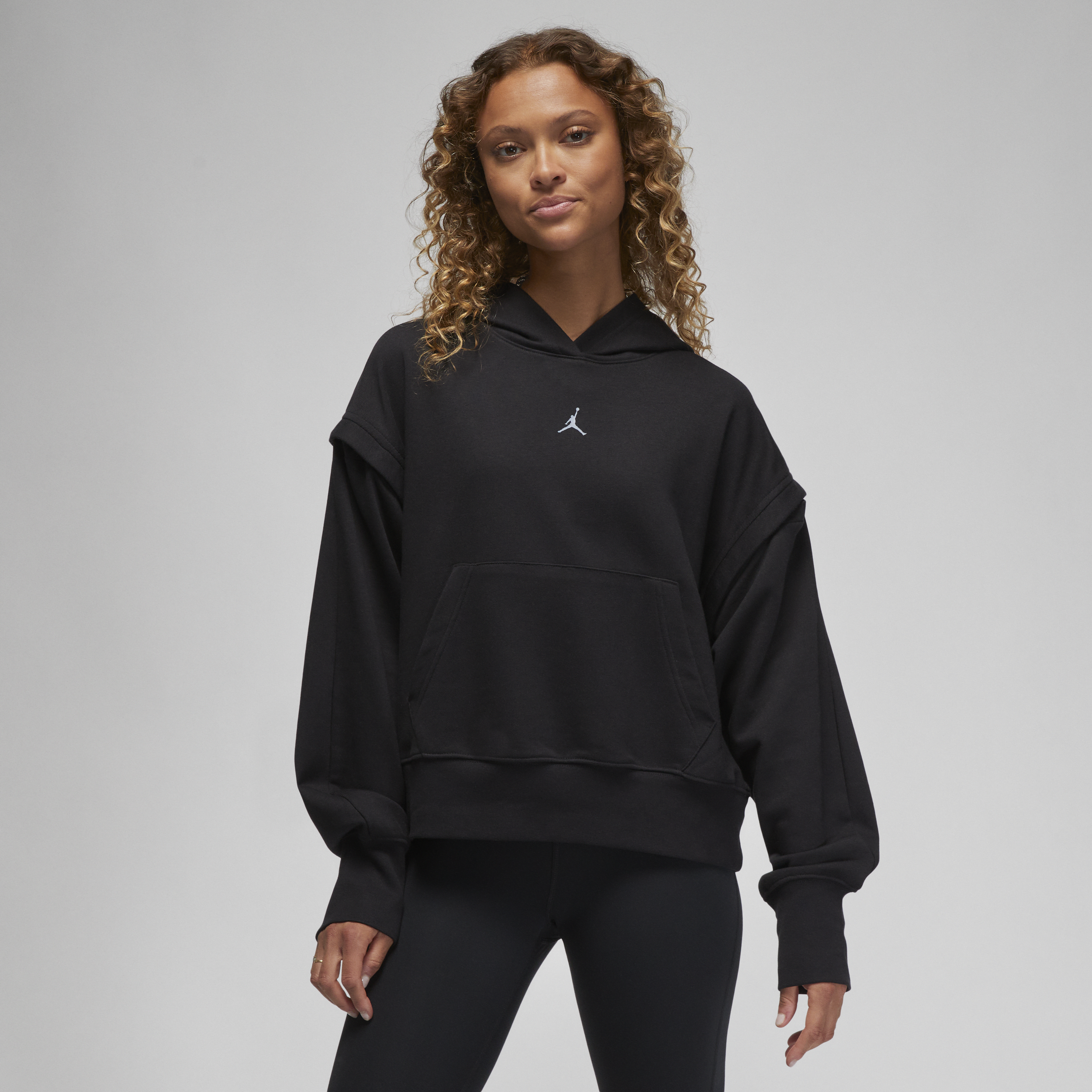 Jordan Sport Women’s Fleece Hoodie – Black – Polyester