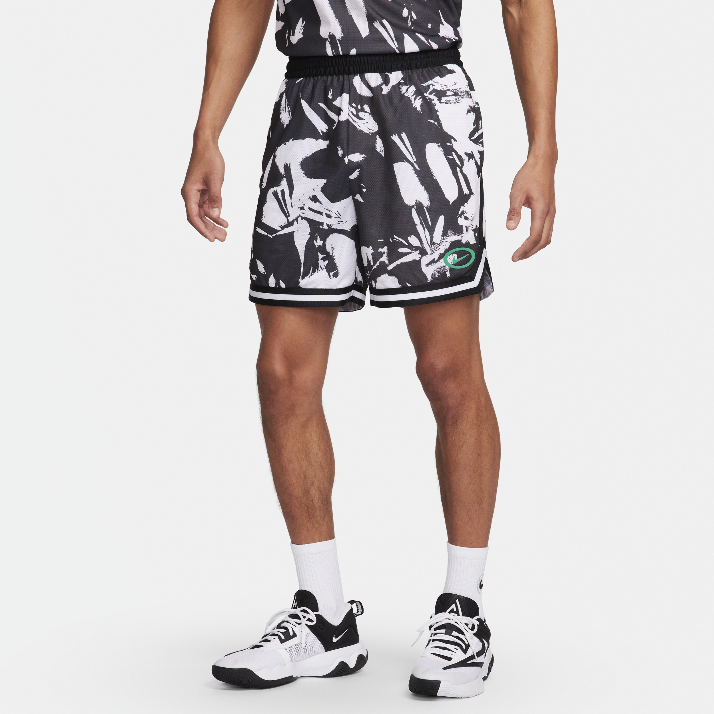 Nike DNA Dri-FIT basketbalshorts voor heren (15 cm) Zwart