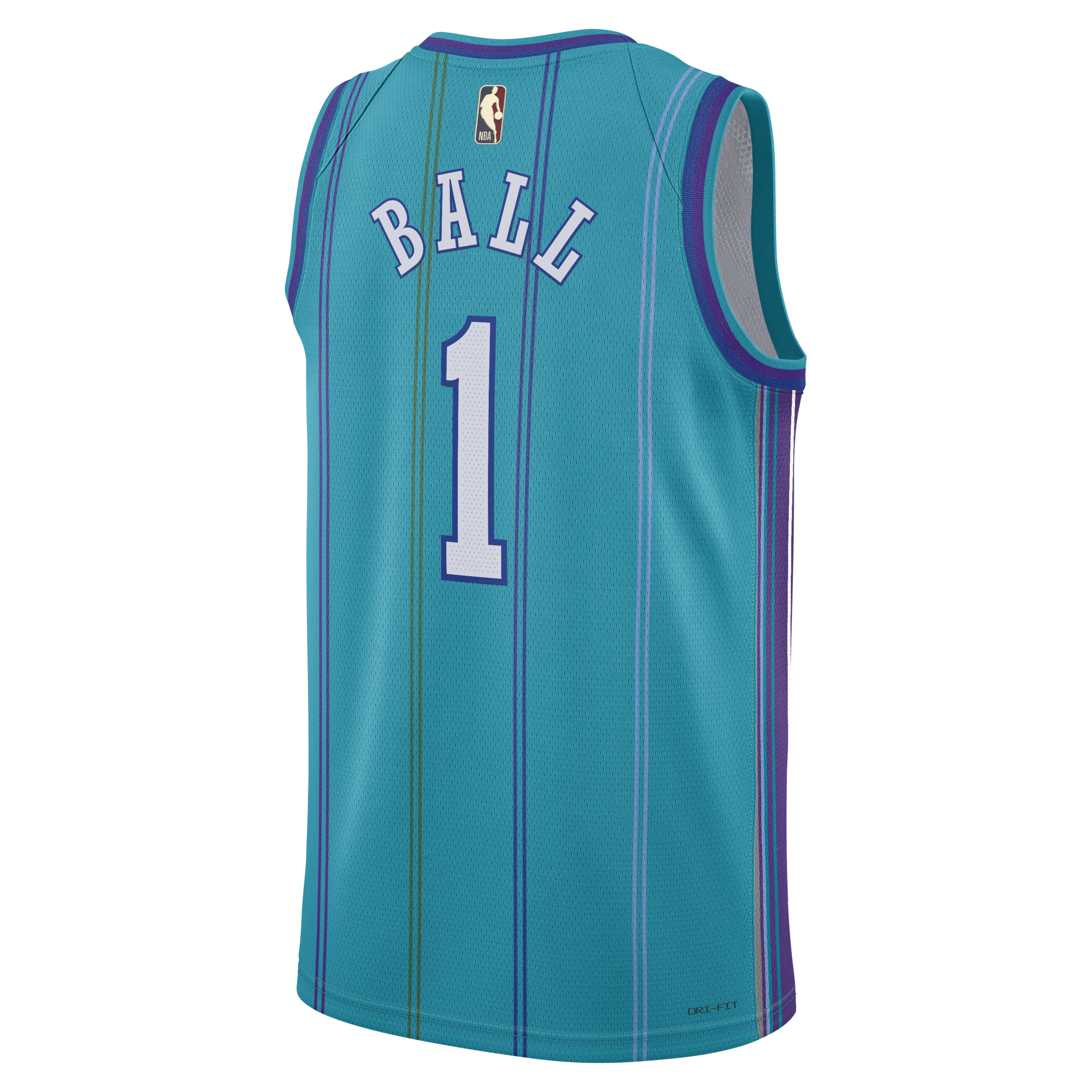 Nike LaMelo Ball Charlotte Hornets 2023 24 Dri-FIT Swingman NBA-jersey voor heren Blauw