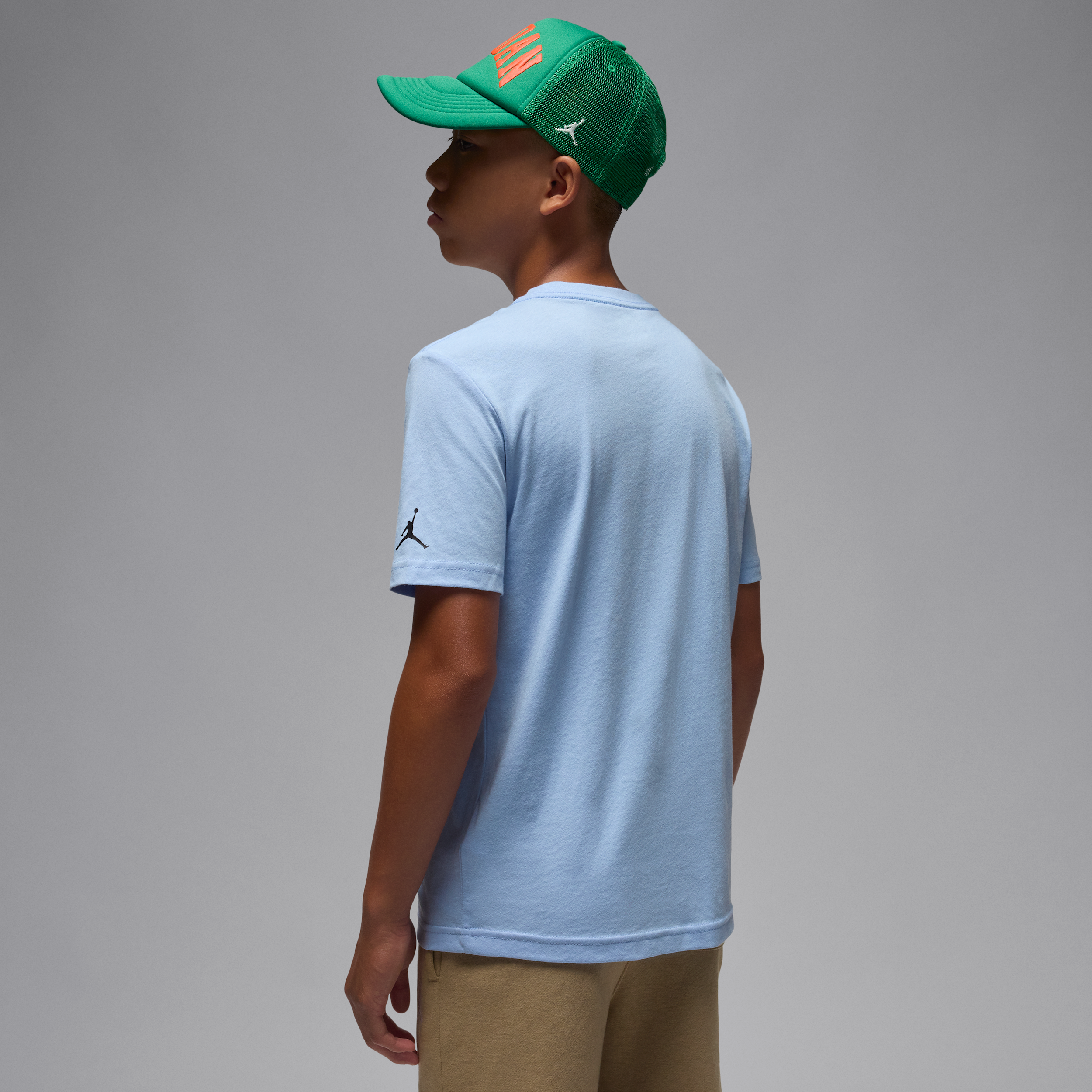 Thumbnail - Jordan Flight Essentials Boxed Logo 3.0 T-Shirt (ältere Kinder) - Blau