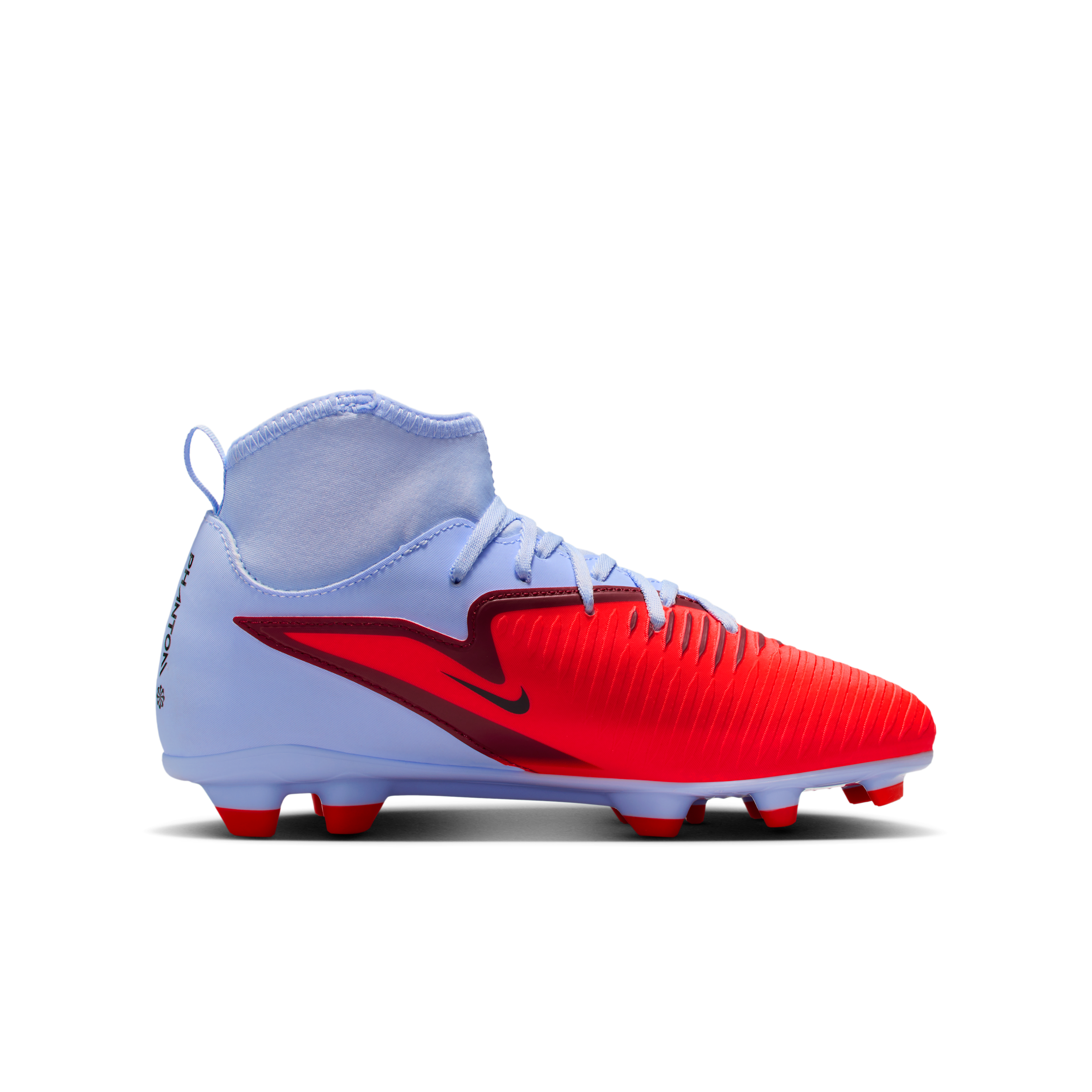 Thumbnail - Nike Jr. Phantom 6 High Club Fußballschuh für verschiedene Böden (ältere Kinder) - Blau