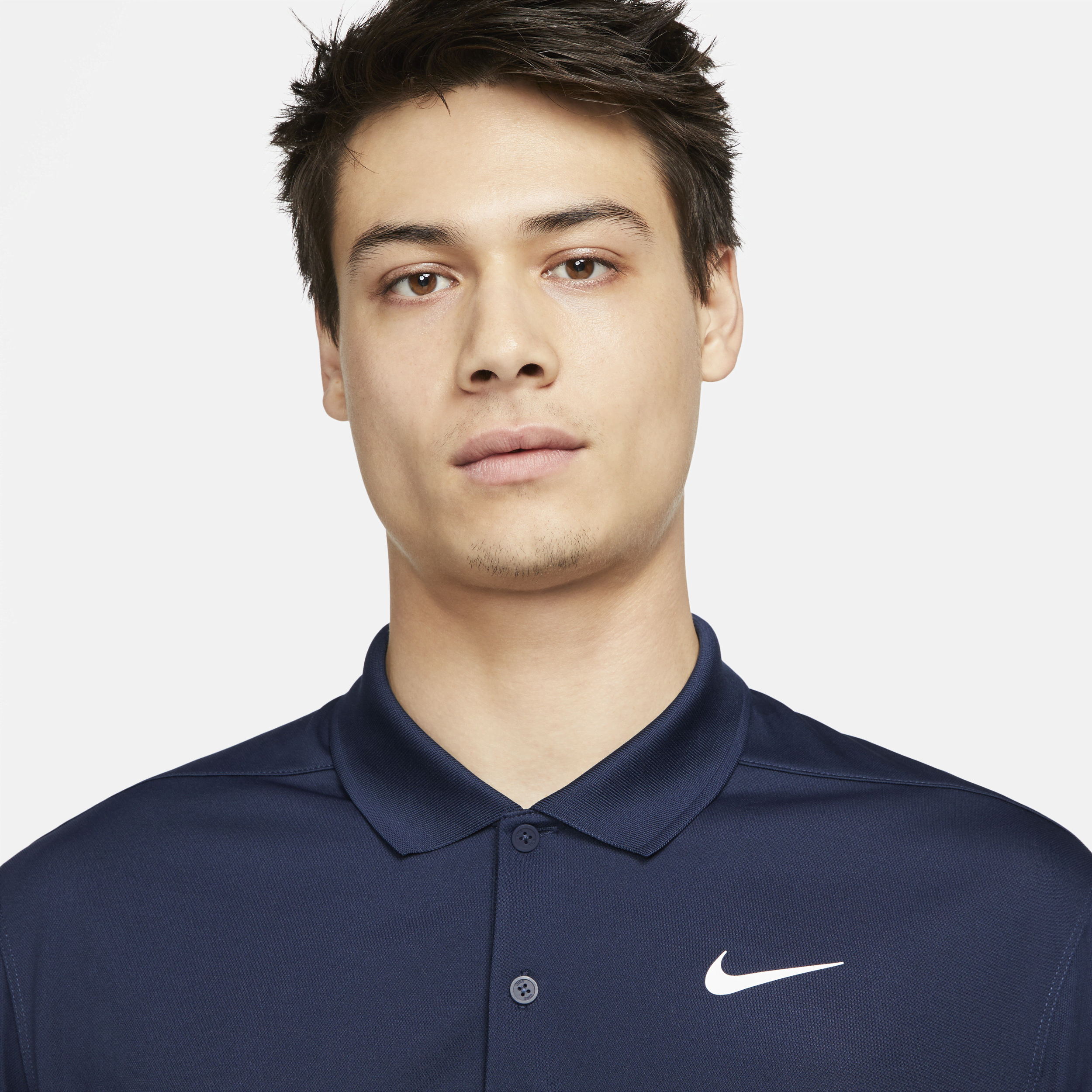 Polo de golf à manches longues Nike Dri-FIT Victory pour Homme - Bleu