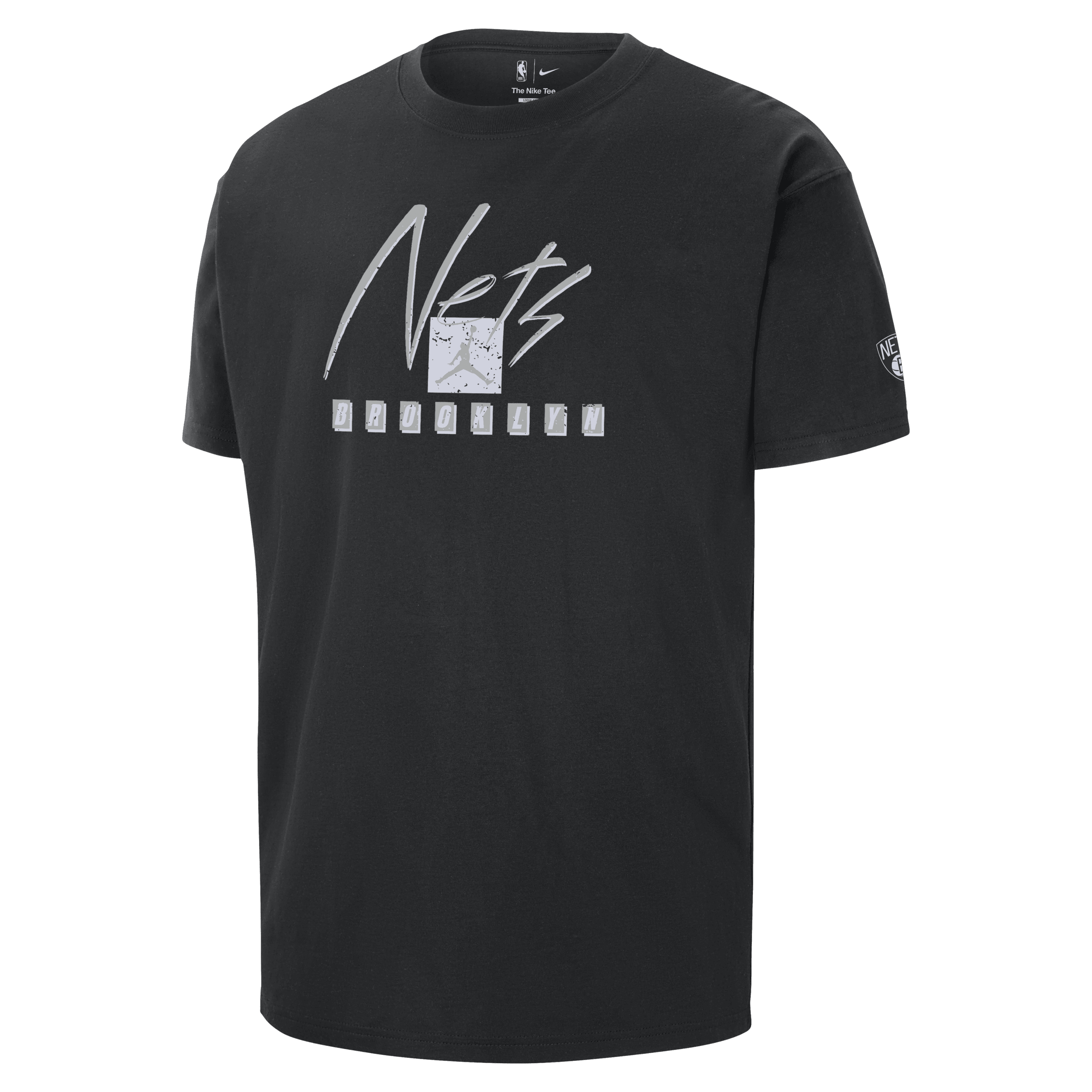 T-shirt Jordan NBA Max90 Brooklyn Nets Courtside Statement Edition pour homme - Noir