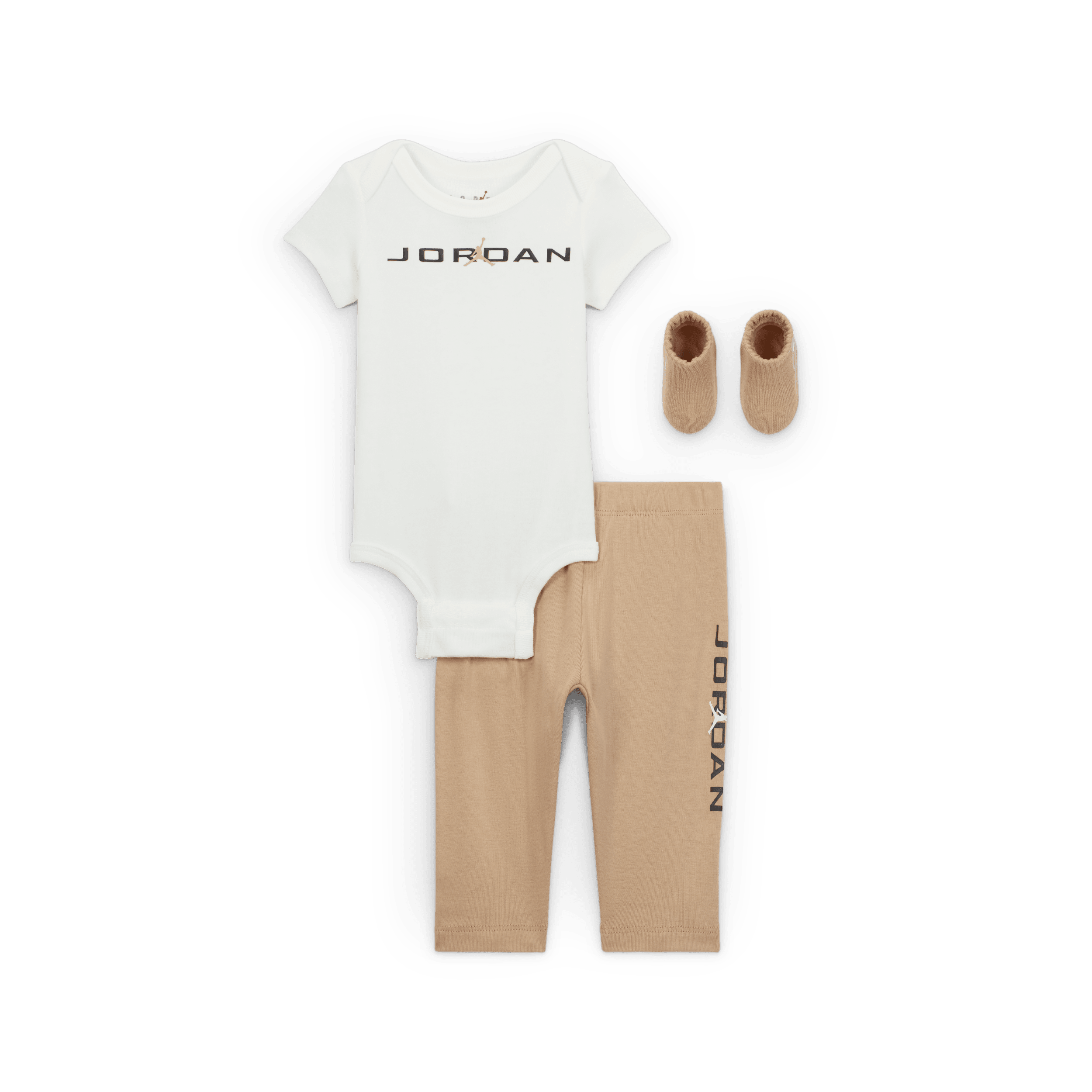 Ensemble 3 pièces Jordan Baseline pour bébé (0-9 mois) - Marron