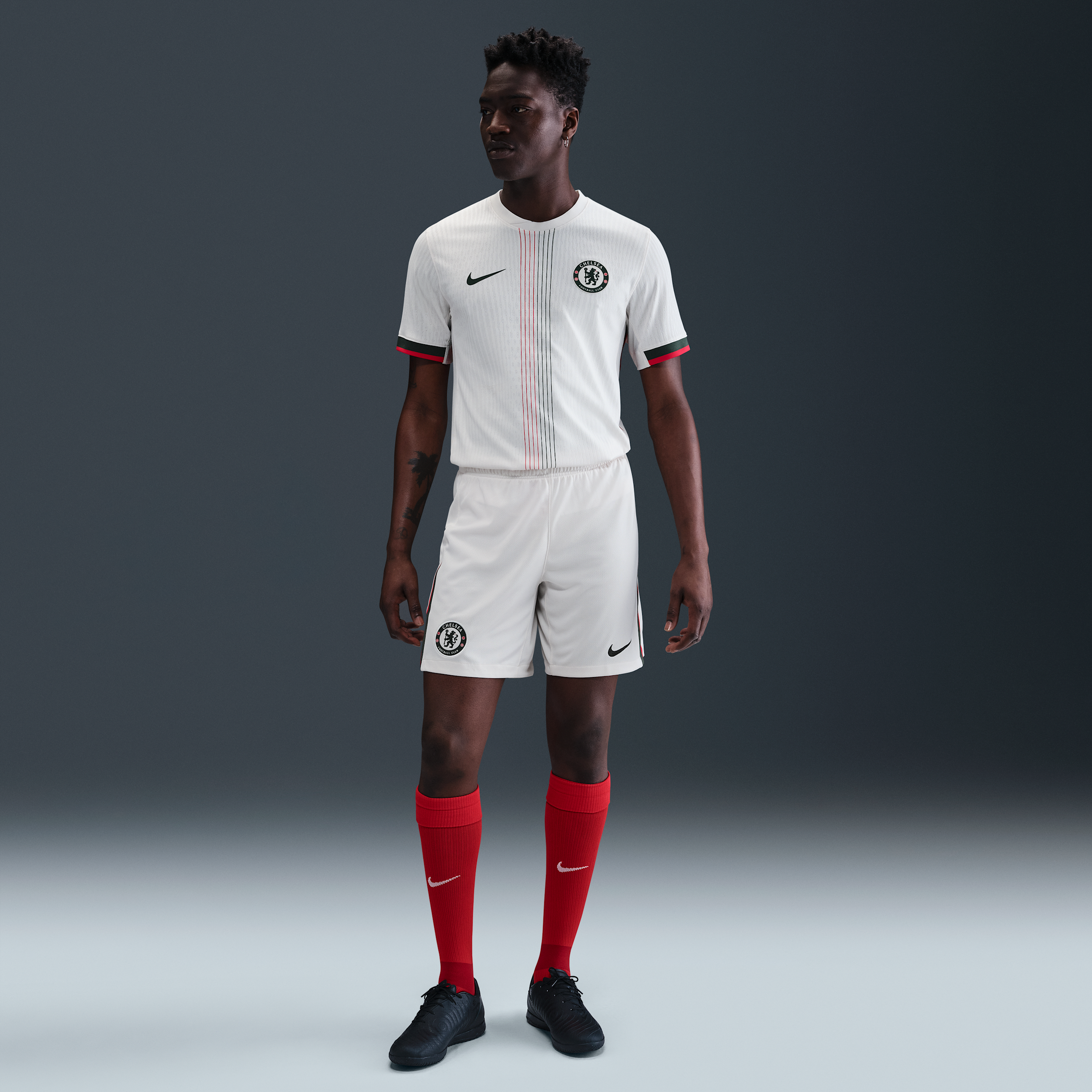 Nike Chelsea FC 2025 26 Stadium Uit Dri-FIT replicavoetbalshorts voor heren Grijs