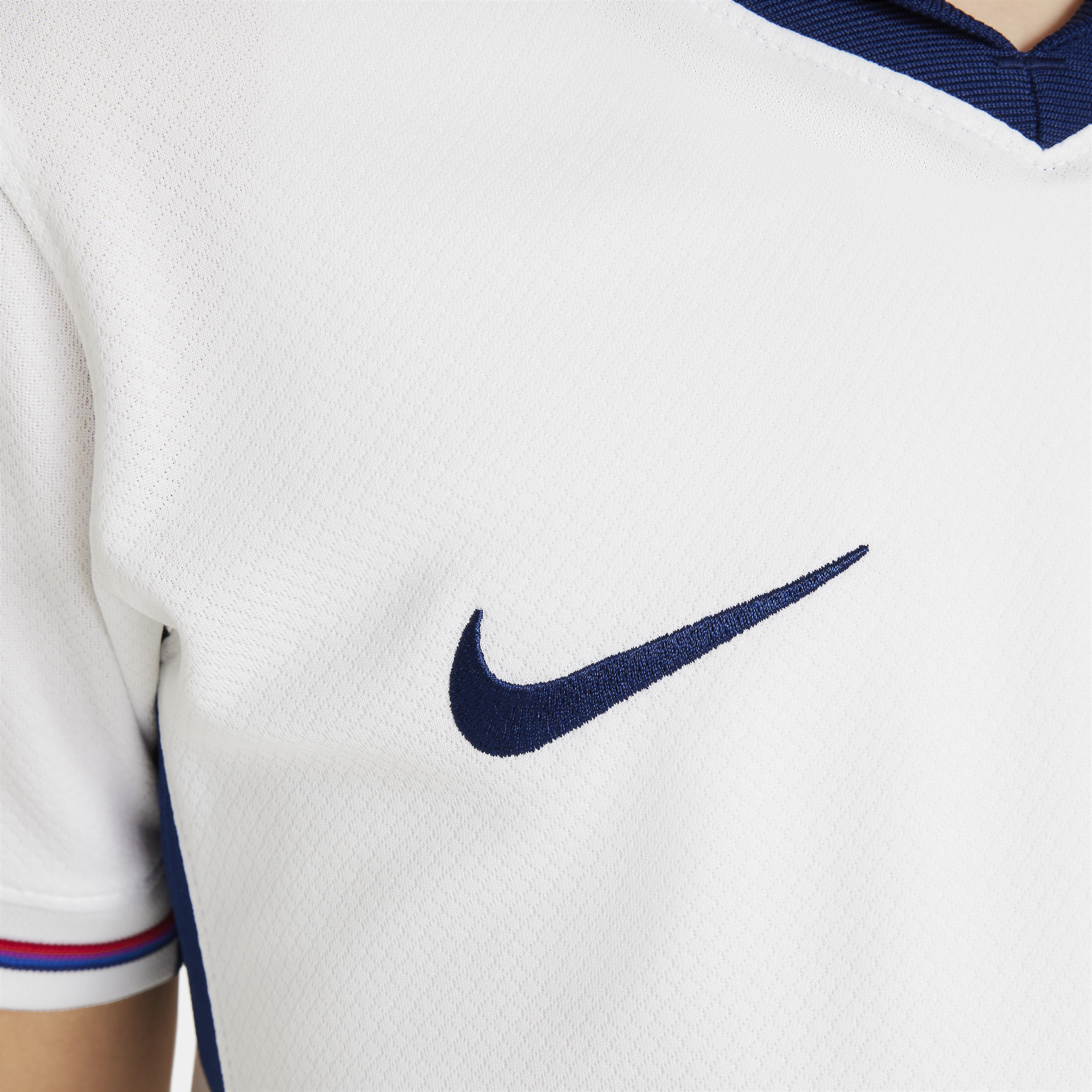 Nike Engeland (herenelftal) 2024 25 Stadium Thuis Dri-FIT replica voetbalshirt voor kids Wit