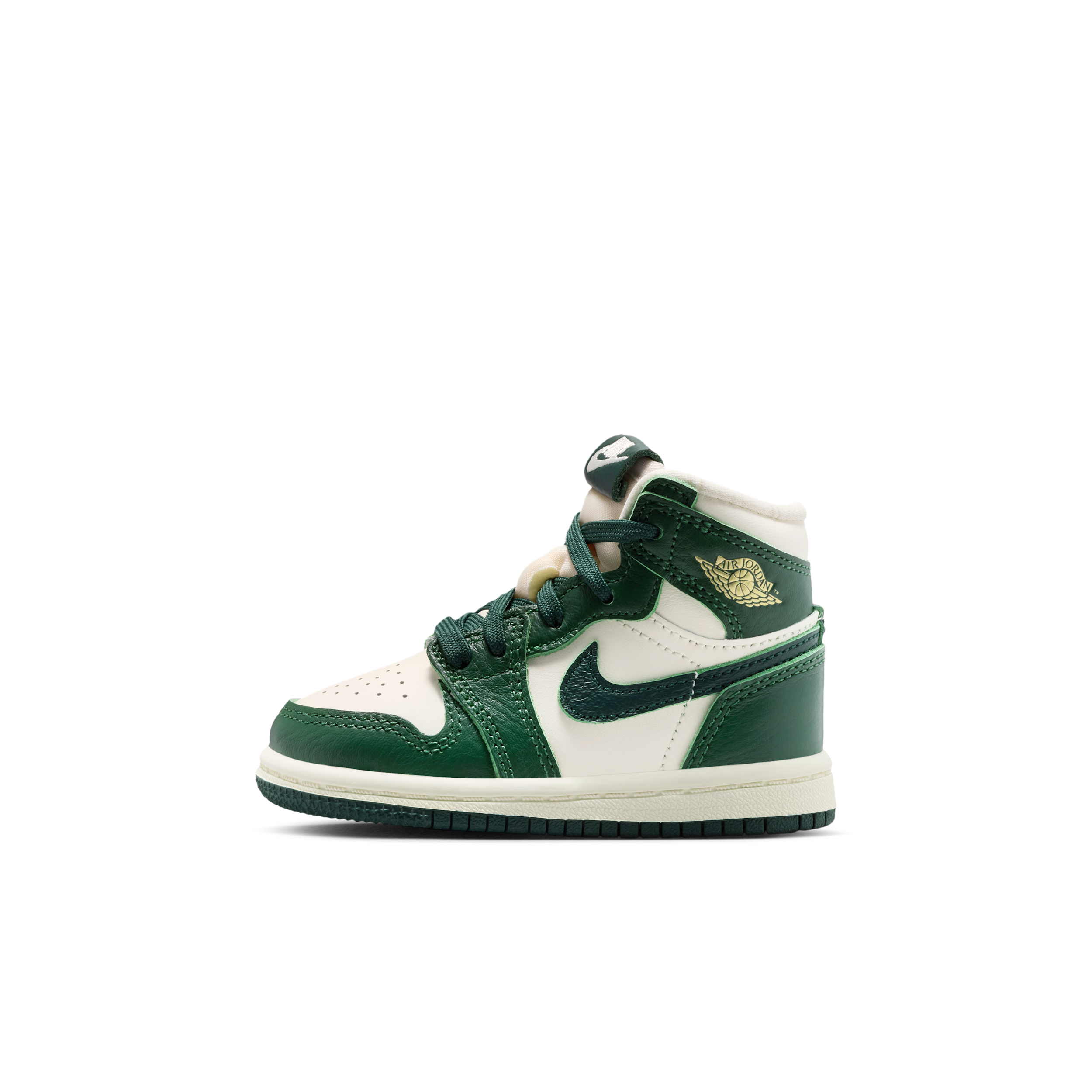 Air Jordan 1 Retro High OG TD 'Pale Ivory Fir' | Green | Infant Size 10 - FD2598-101
