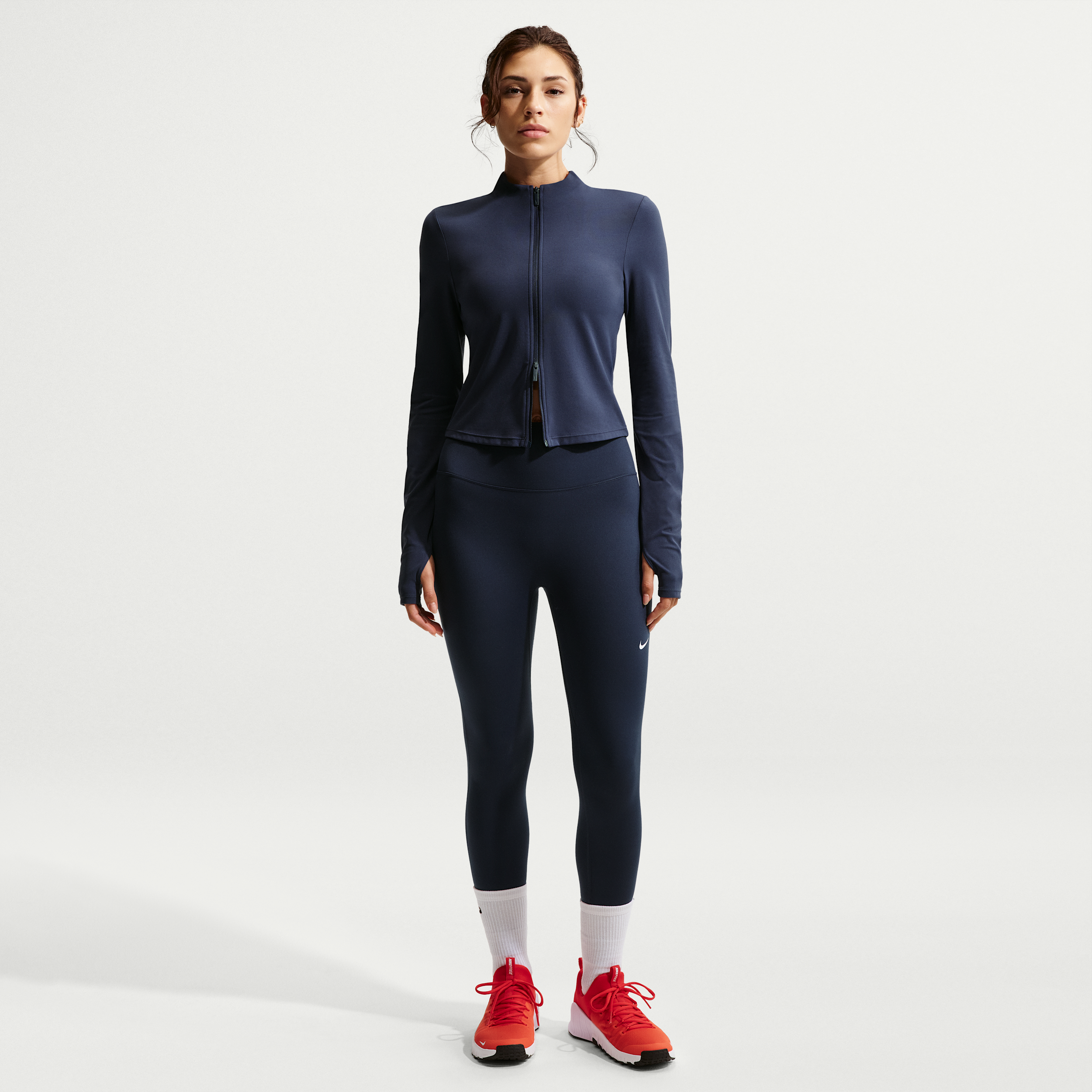 Thumbnail - Nike One 7/8-Leggings mit hohem Bund (Damen) - Blau