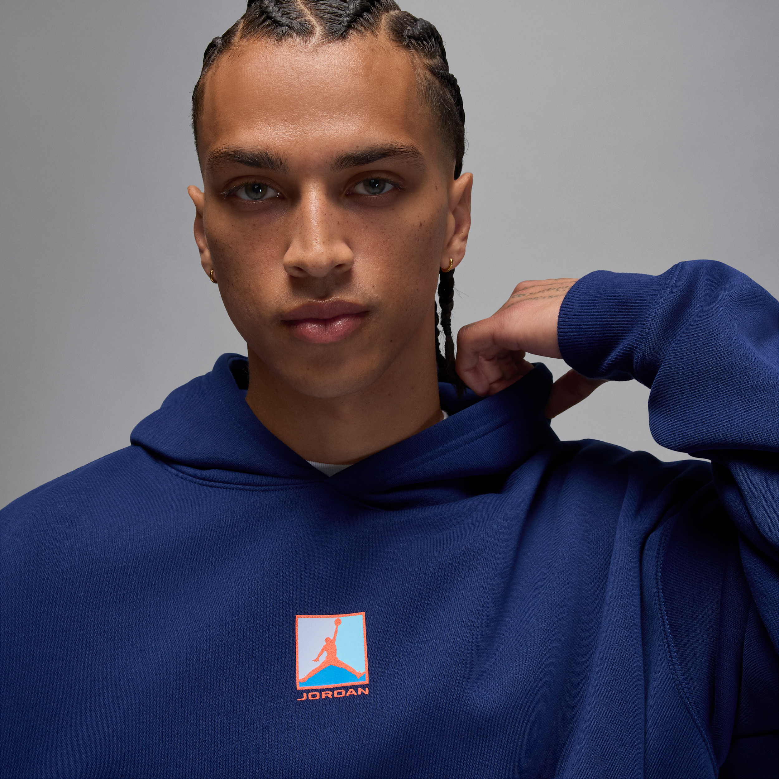 Thumbnail - Jordan Brooklyn Fleece-Hoodie mit Grafik (Herren) - Blau