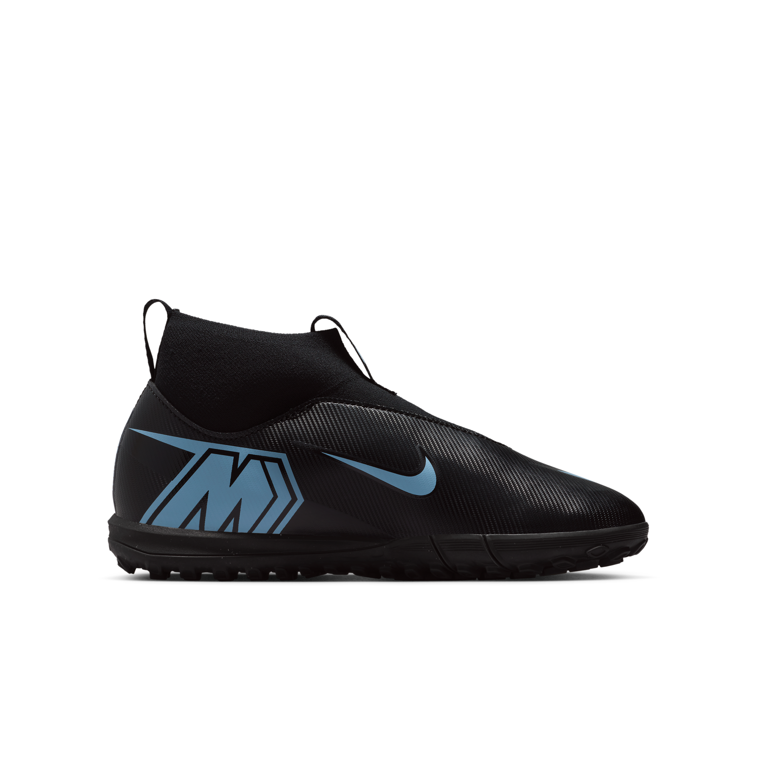 Thumbnail - Nike Jr. Mercurial Superfly 10 Academy TF High-Top-Fußballschuh (jüngere/ältere Kinder) - Schwarz
