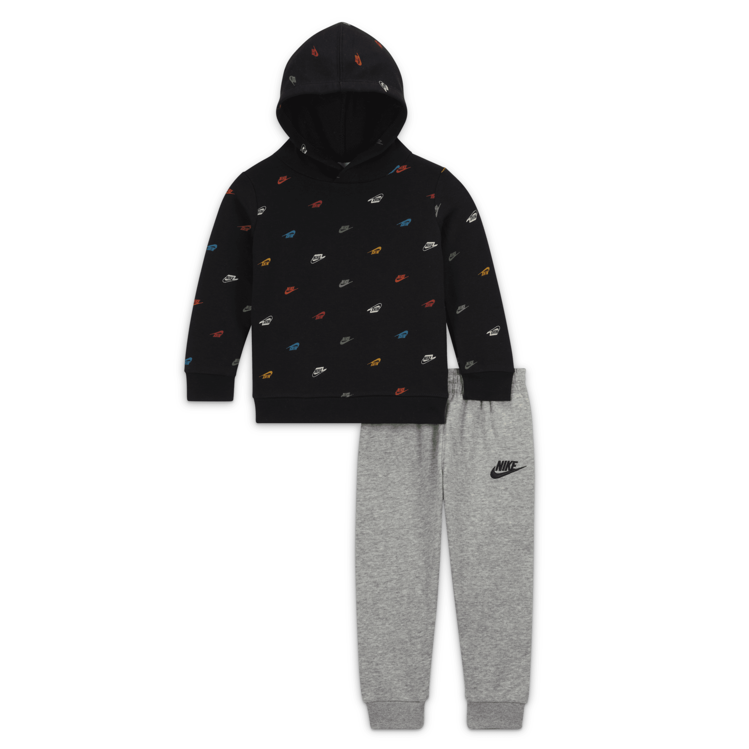 Nike Sportswear Club Printed Hoodie tweedelige babyset met hoodie Grijs