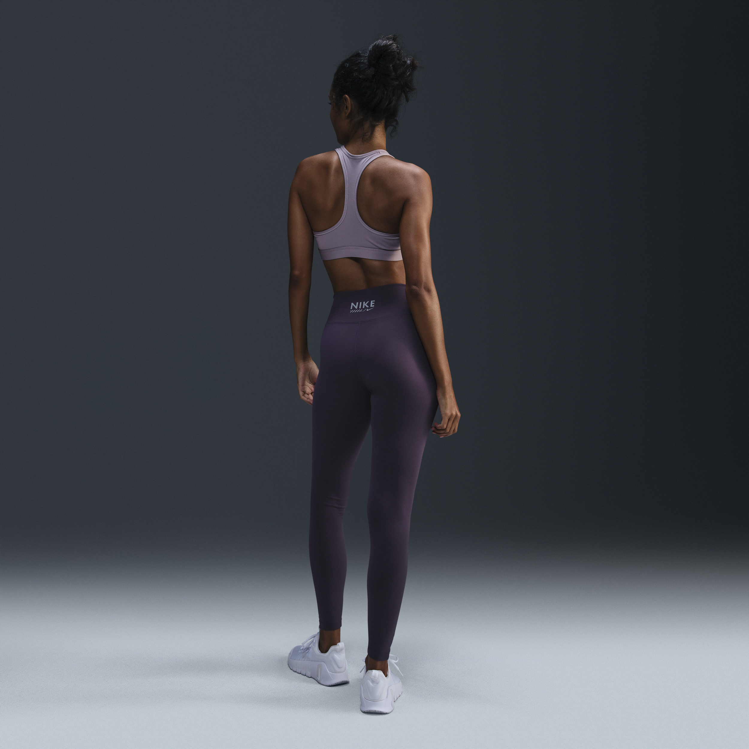 Legging long taille haute Nike One pour femme - Pourpre