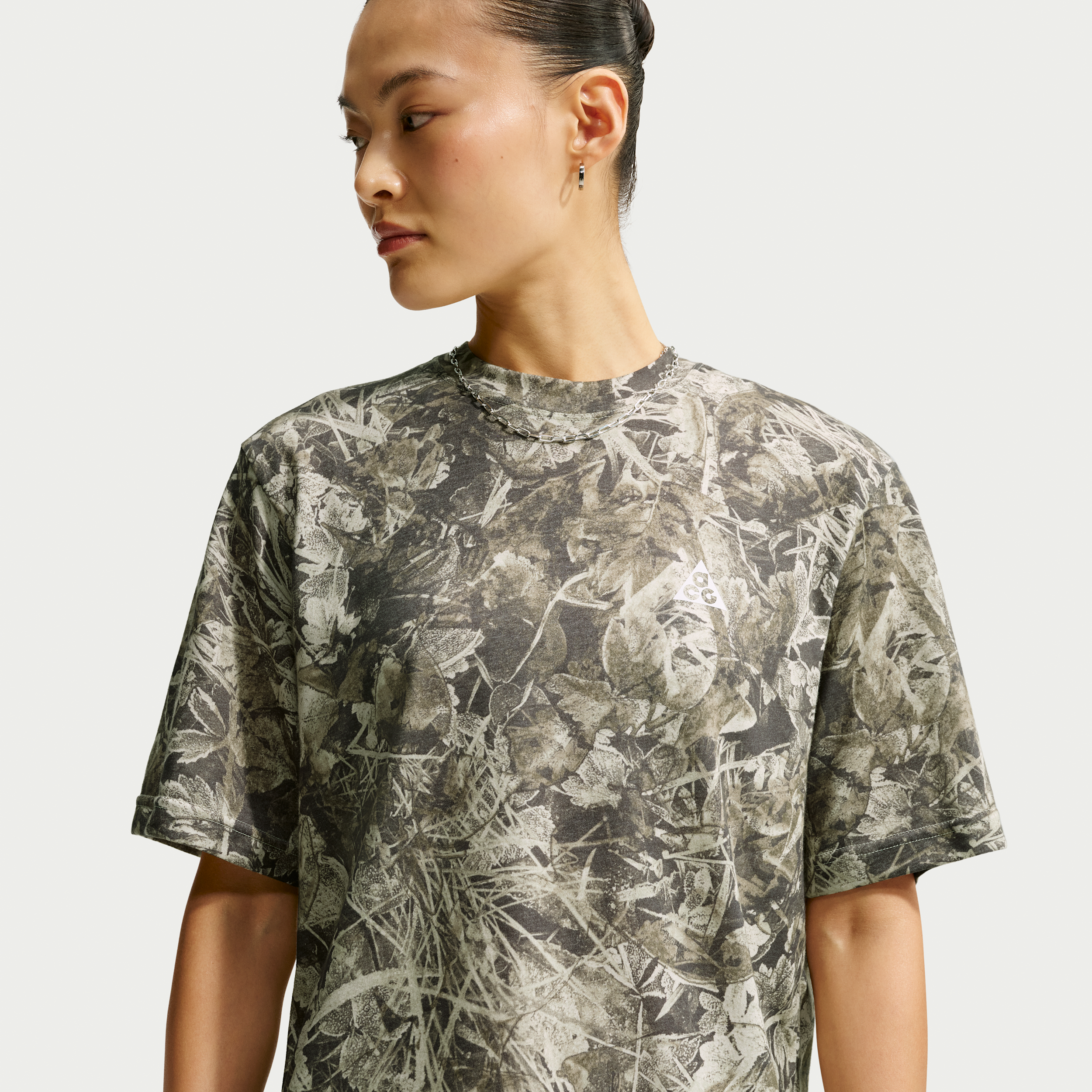Nike T Shirt De Trail Dri Fit Acg Chamo Camo Pour