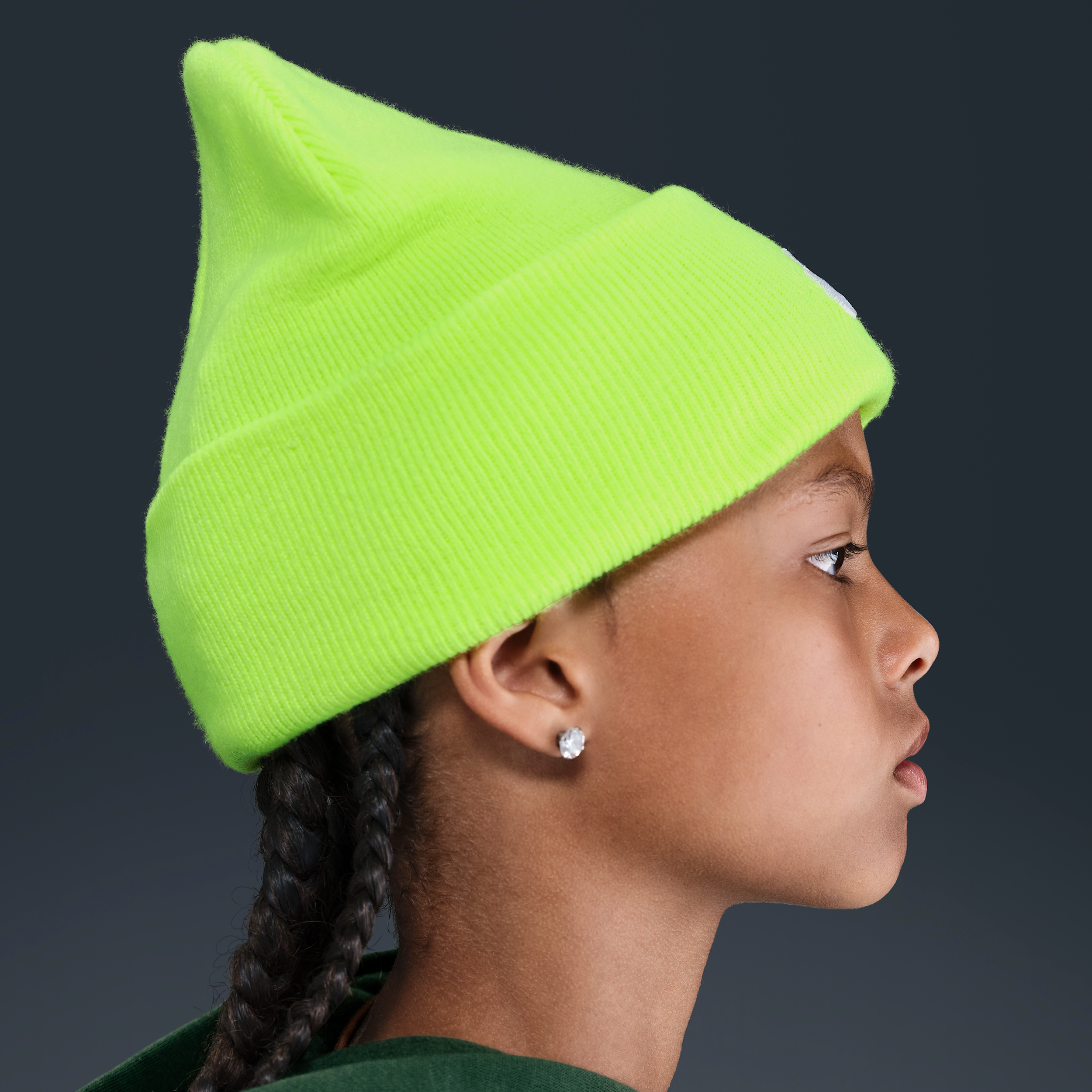 Thumbnail - Nike Peak Beanie (ältere Kinder) - Gelb